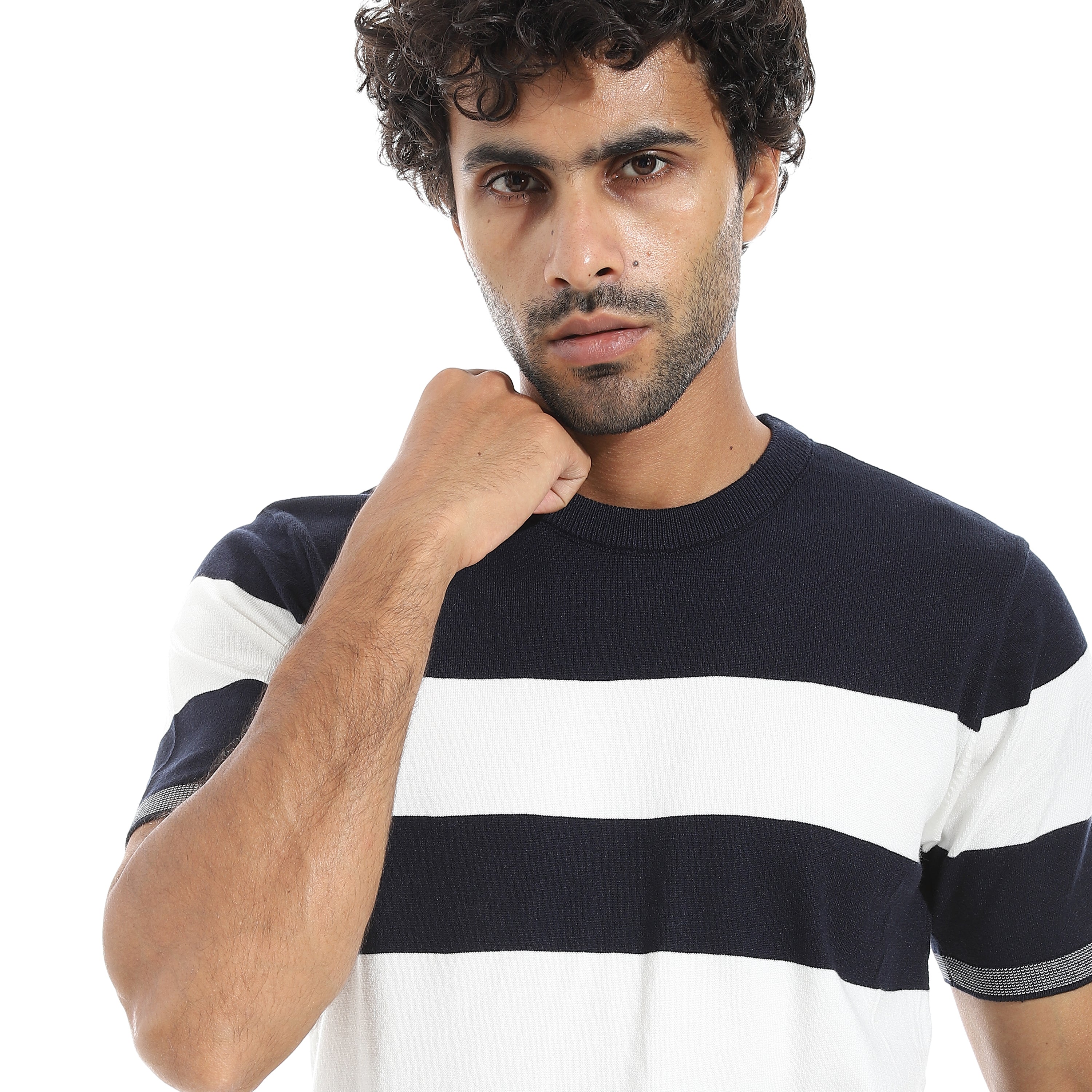 ACTIV MEN'S ROUND T-SHIRT - NAVY