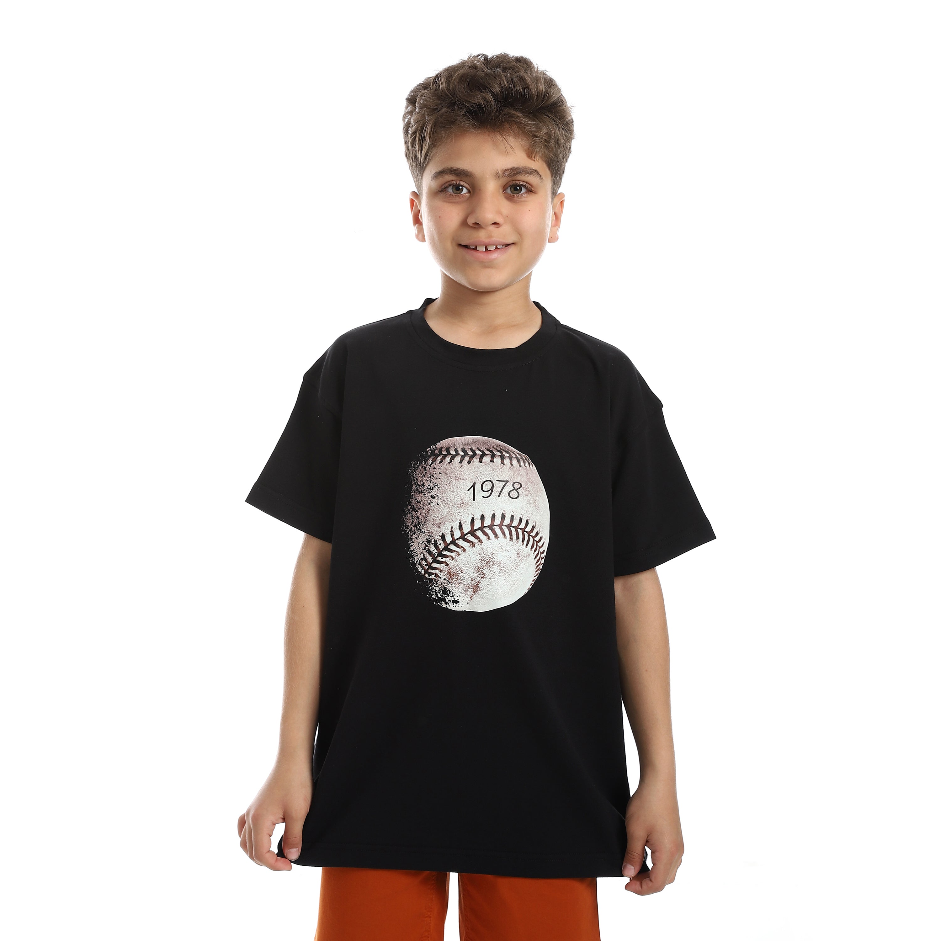 VINTAGE STRI OVERSIZED T-SHIRT - BLACK