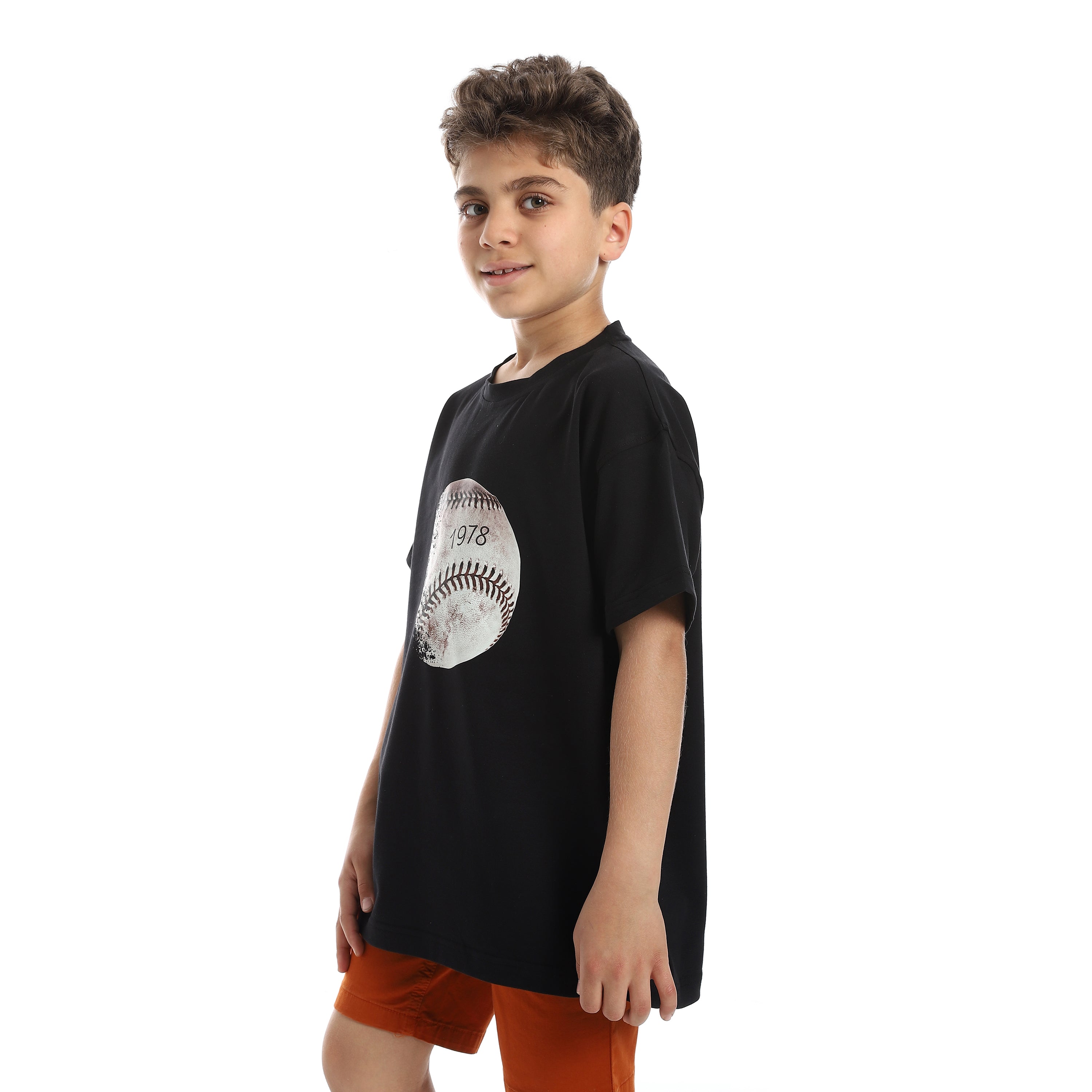 VINTAGE STRI OVERSIZED T-SHIRT - BLACK