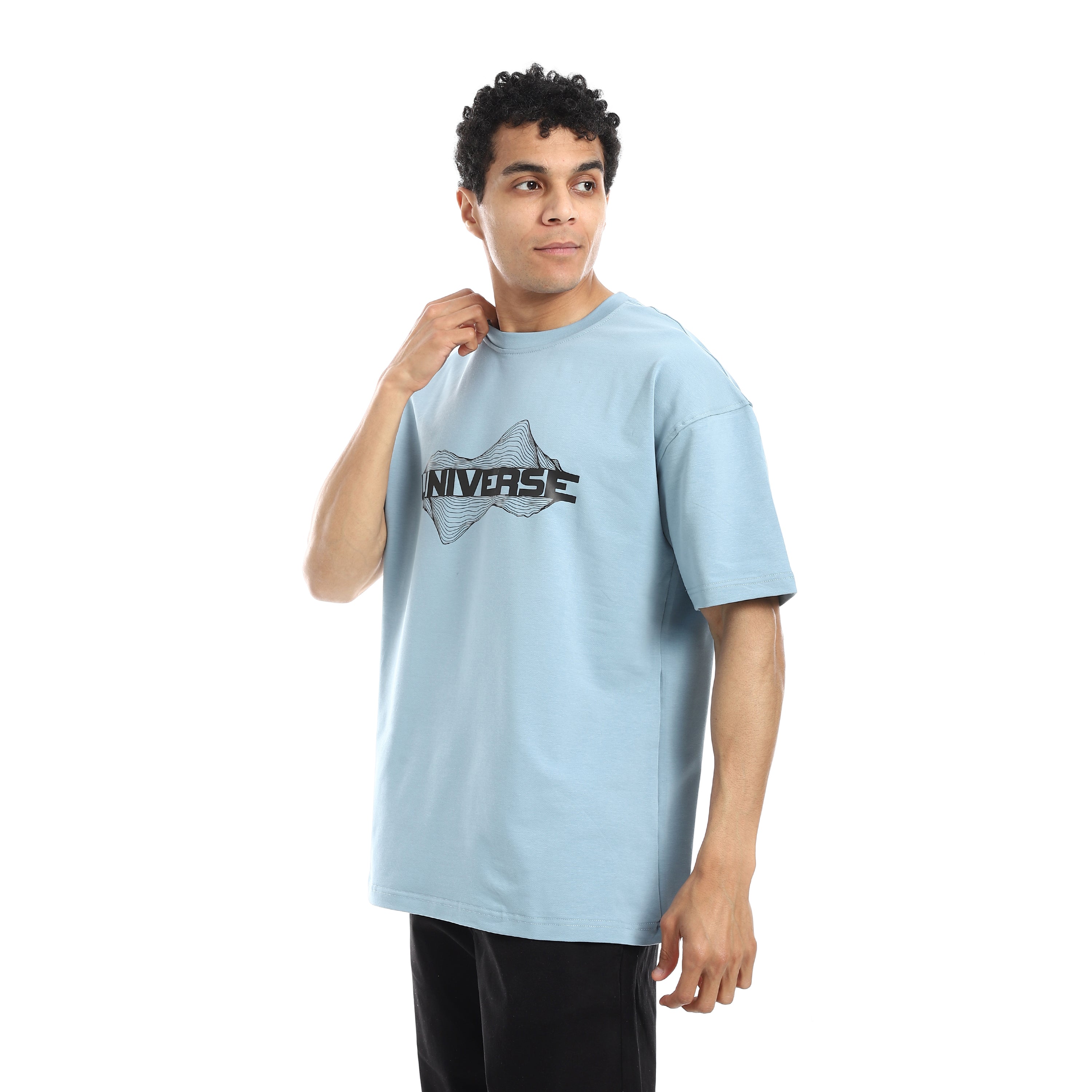 UNIVERSE OVERSIZED T-SHIRT - BABYBLUE