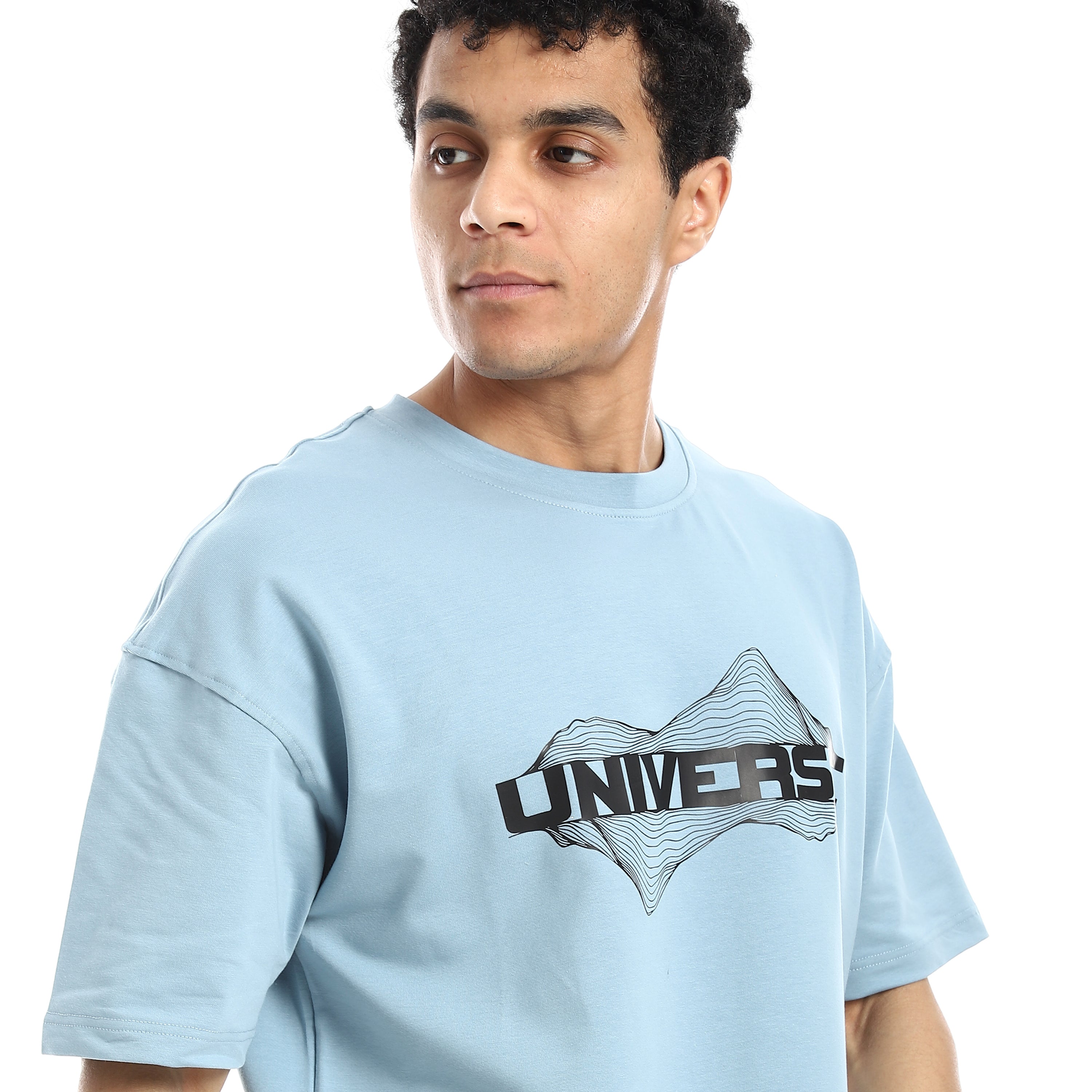 UNIVERSE OVERSIZED T-SHIRT - BABYBLUE