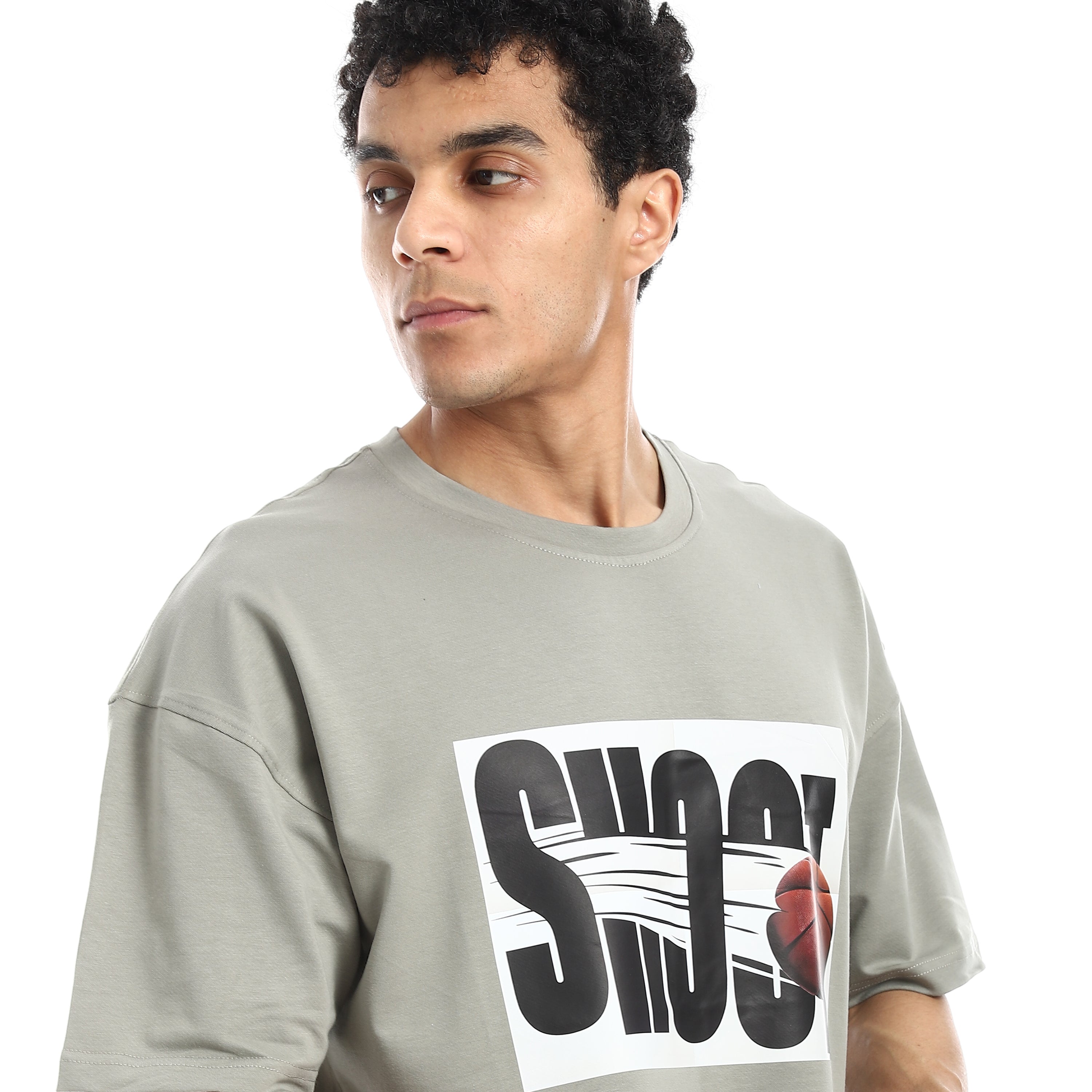 SHOOT OVERSIZED T-SHIRT - GREY