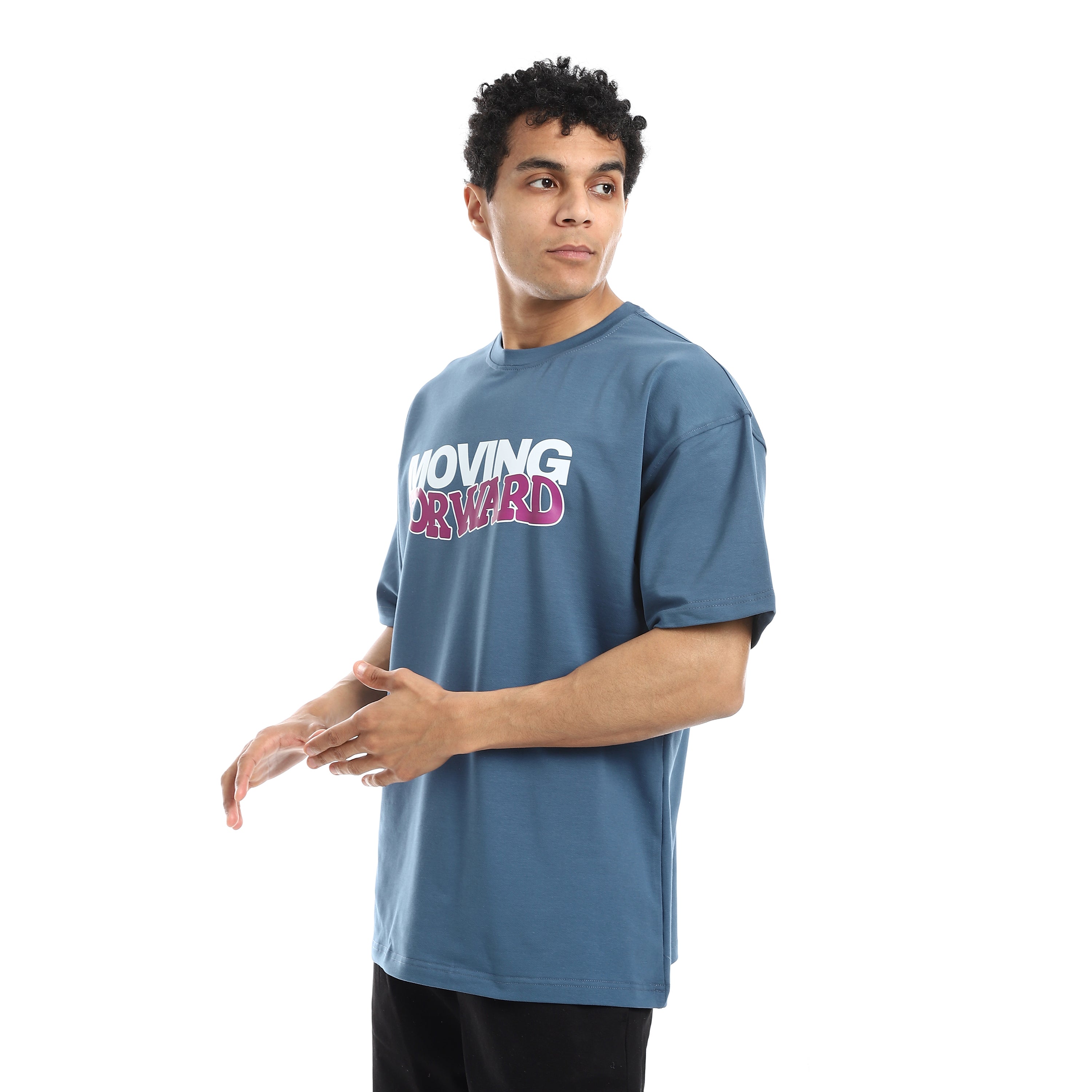 MOVING FORWARD OVERSIZE TSHIRT - PETROL