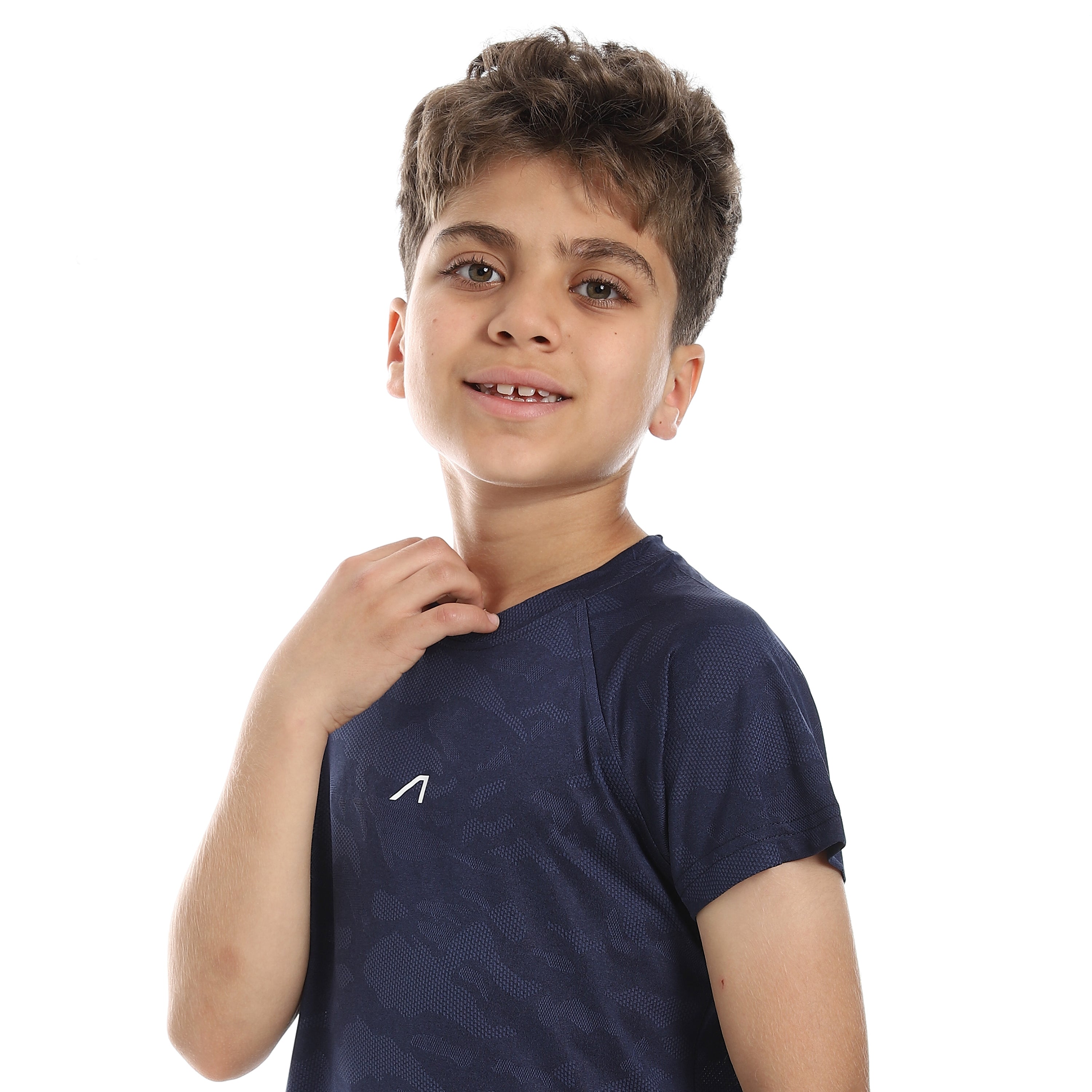 تي شيرت اكتف بناتي - ازرق غامق