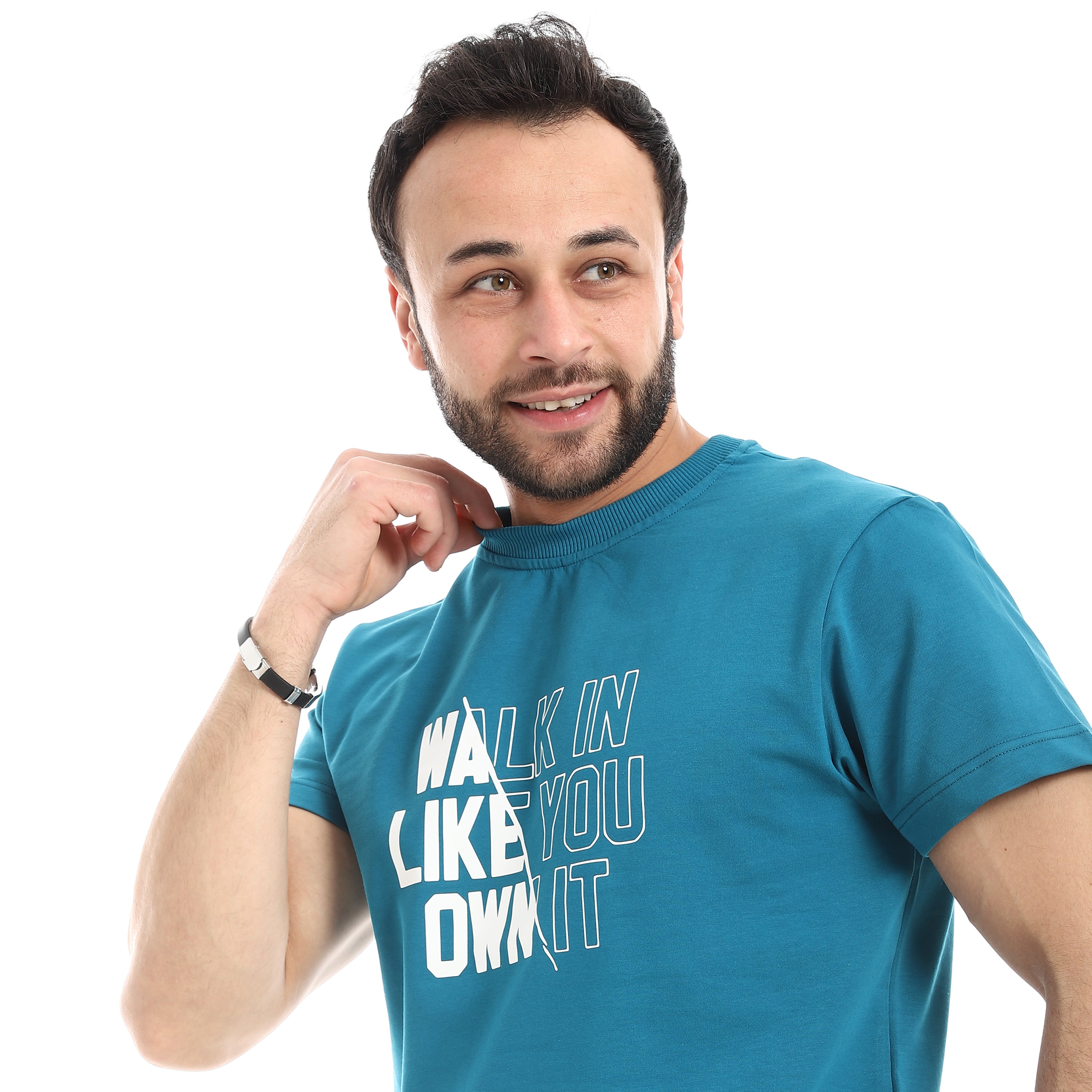 OWN IT PRINT T-SHIRT - BLUE