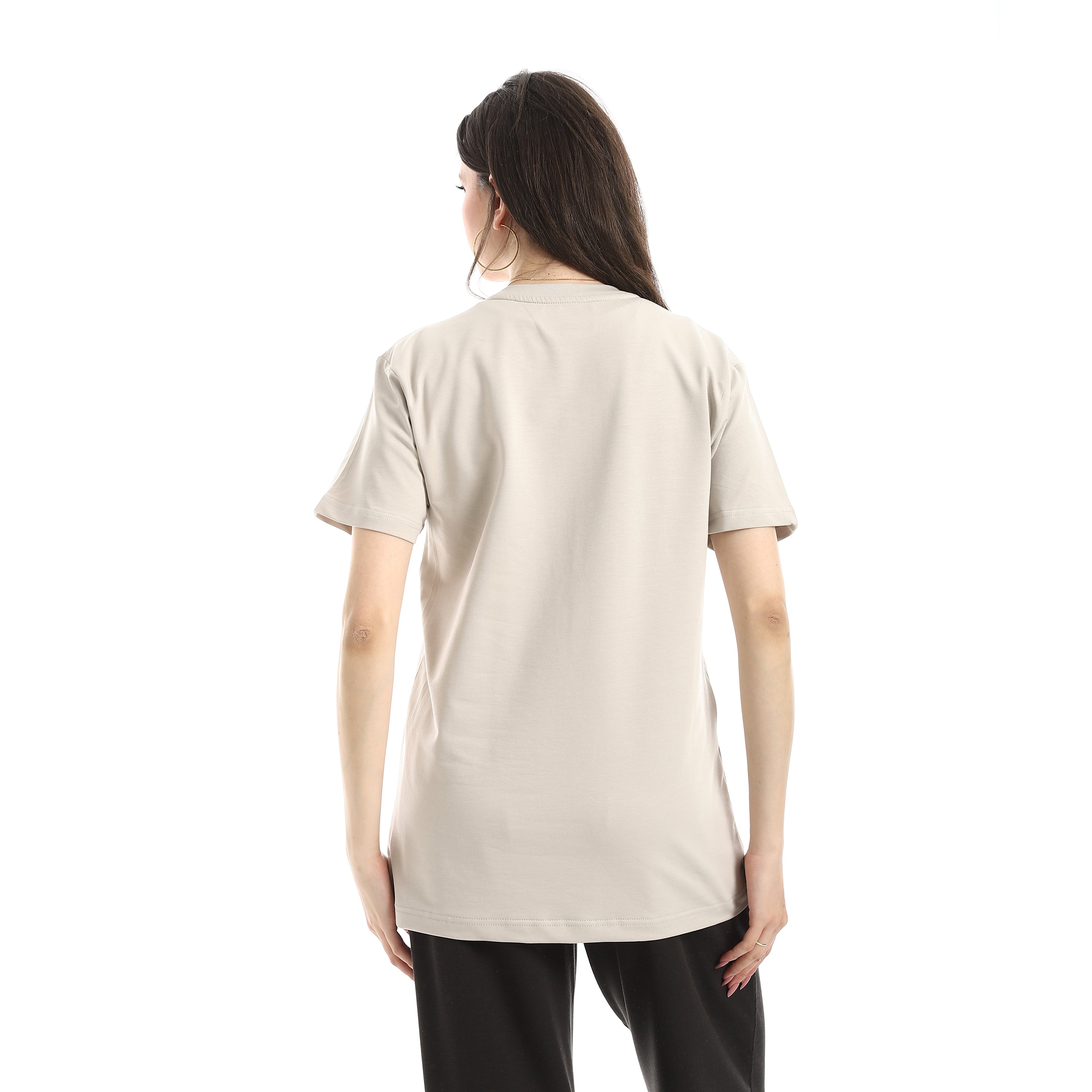 BAD HABITS PRINT T-SHIRT - L.GREY