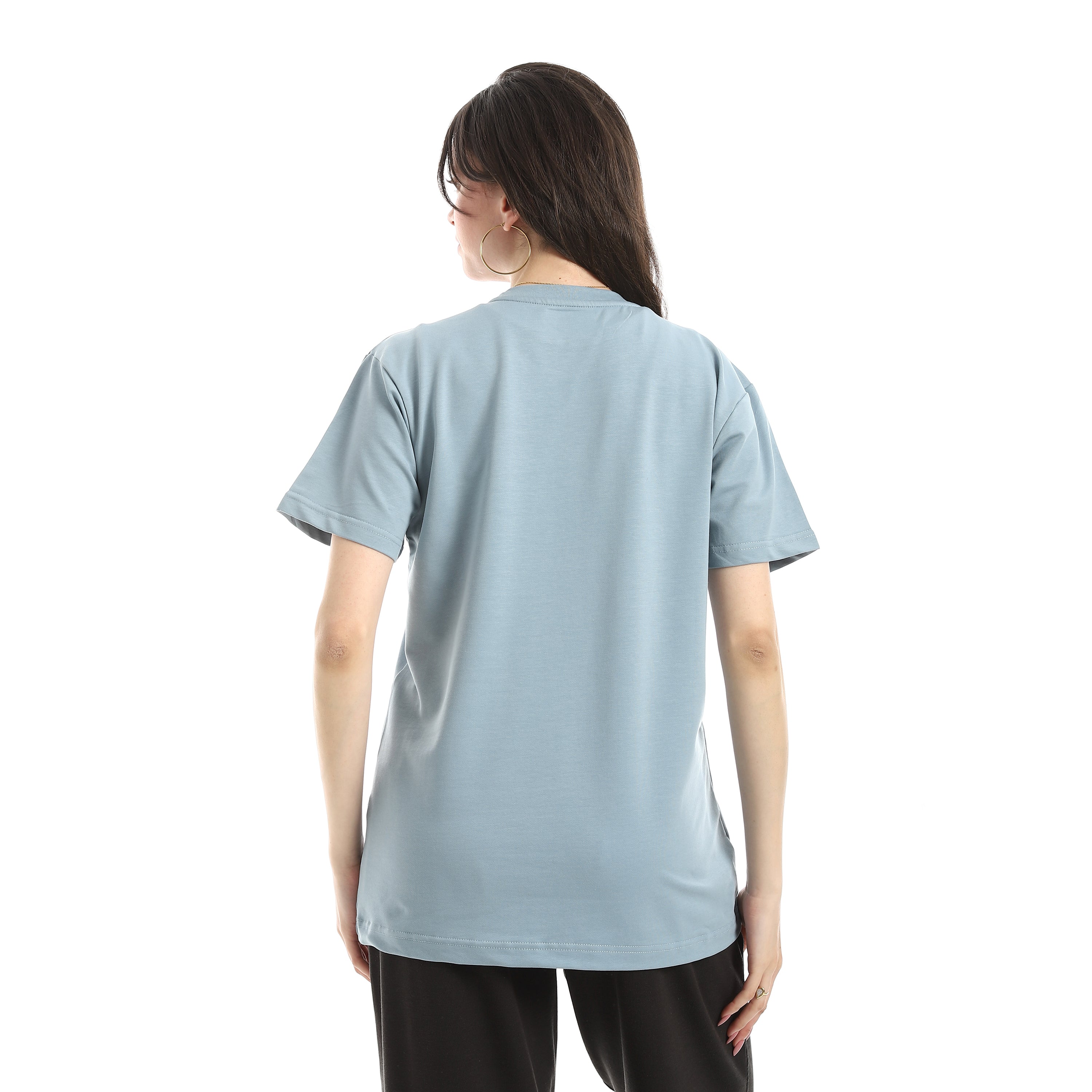 REFLECTION PRINT T-SHIRT - B.BLUE