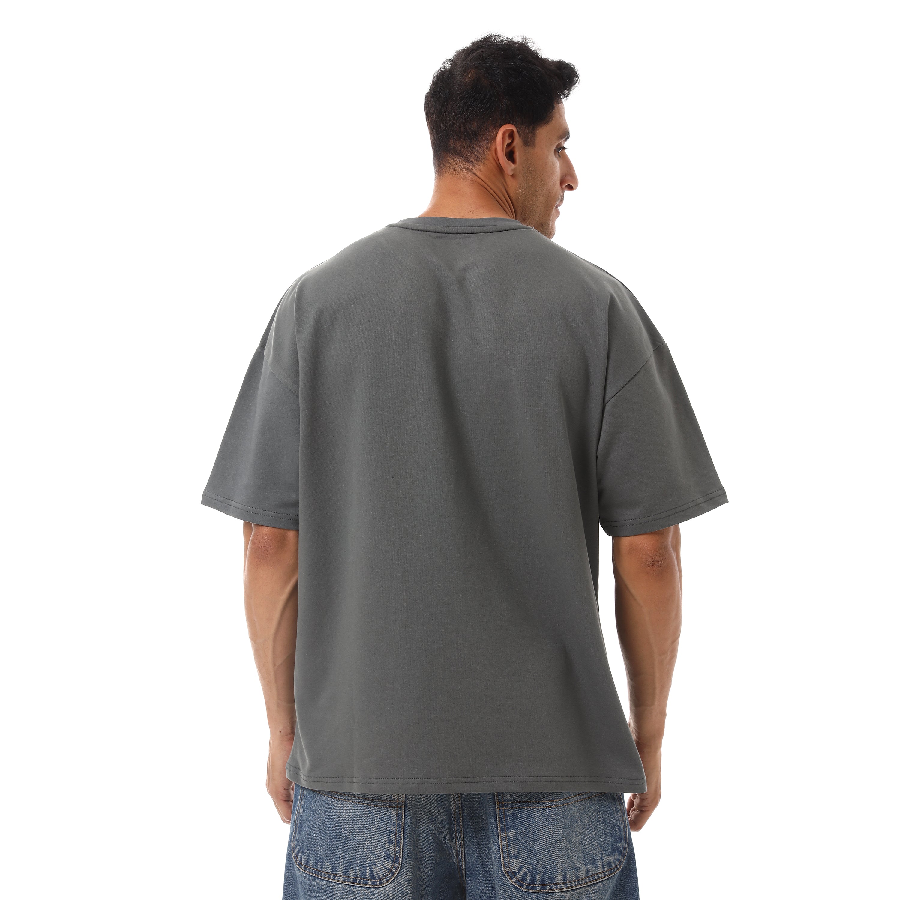 MY OWN WORLD PRINT T-SHIRT - GRAY