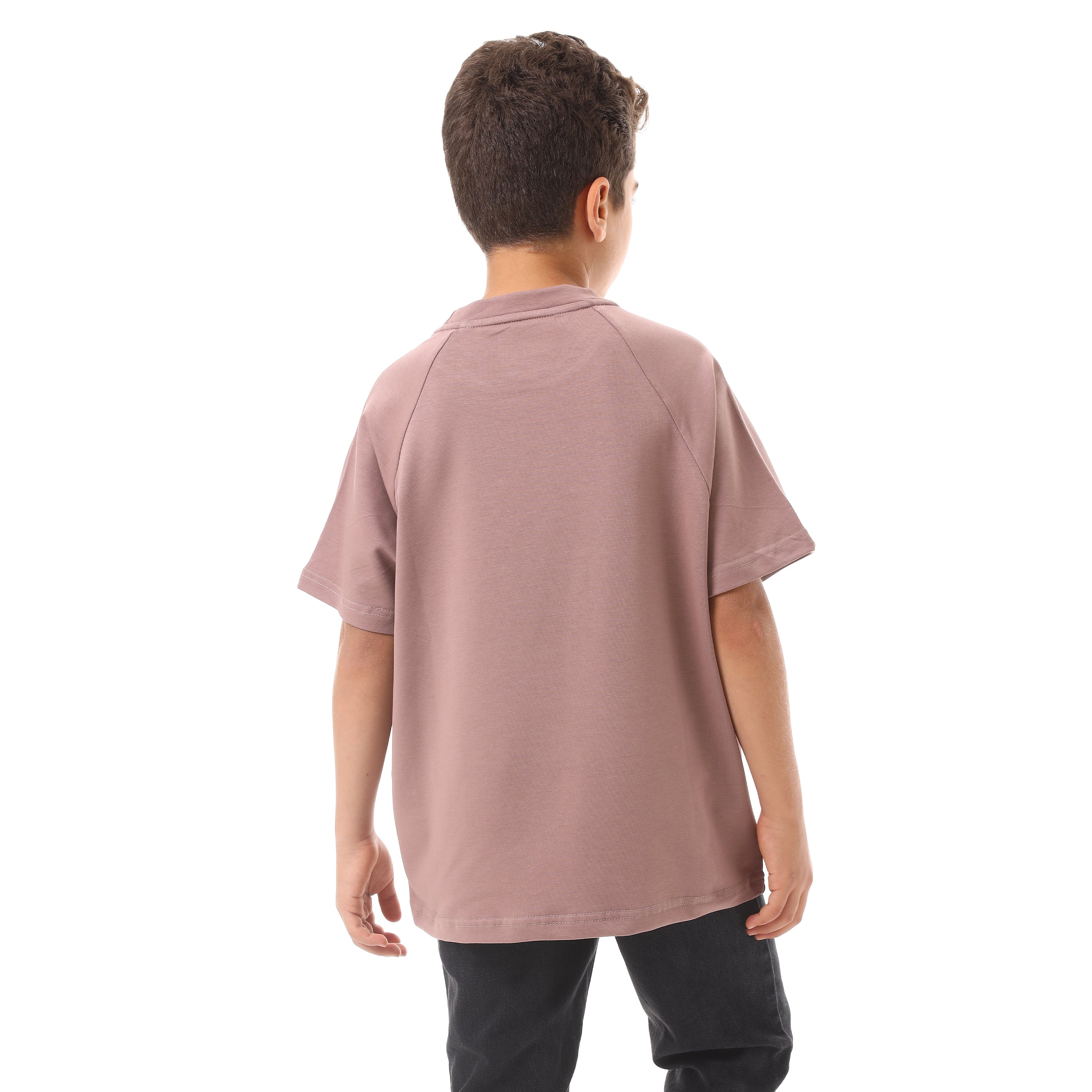 GO WITH THE FLOW PRINT T-SHIRT - BROWN