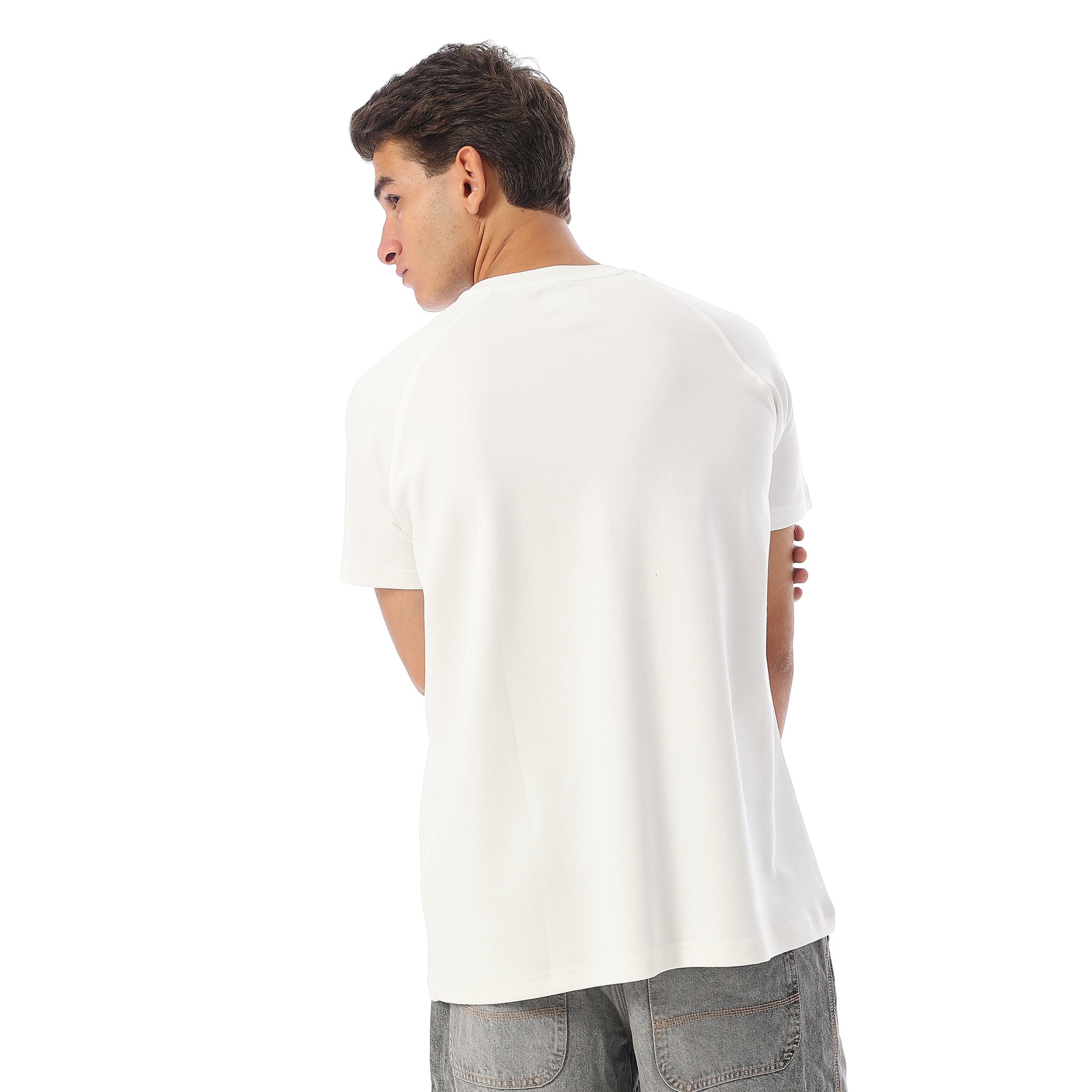 ACTIV LOGO POP PRINT T-SHIRT - WHITE
