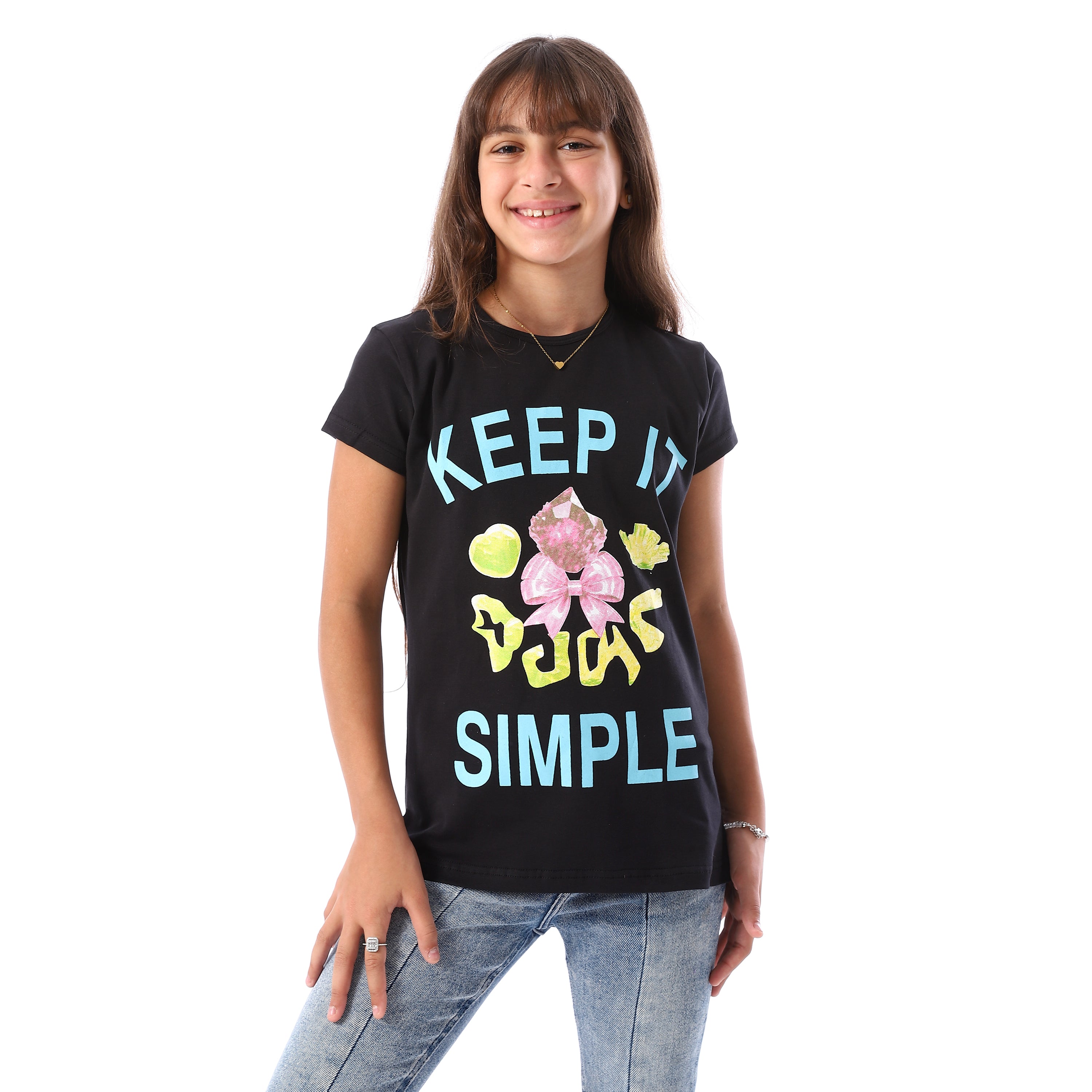 ACTIV GIRLS T-SHIRT - BLACK