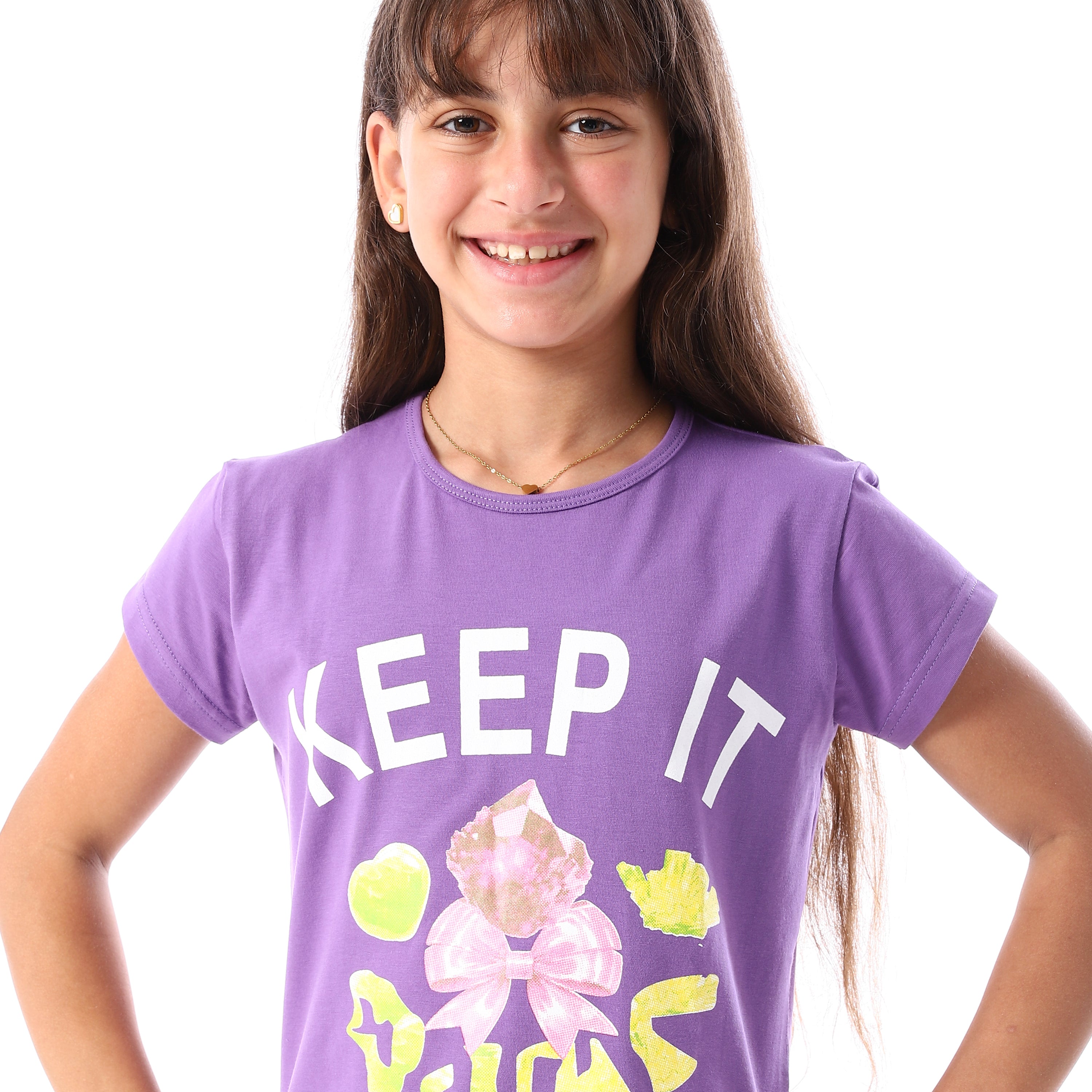 ACTIV GIRLS T-SHIRT - MAUVE