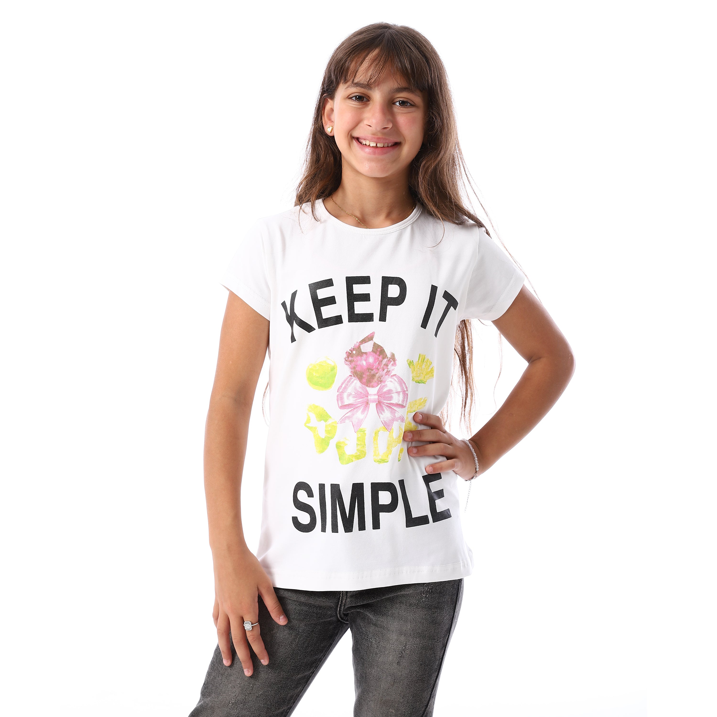 ACTIV GIRLS T-SHIRT - WHITE