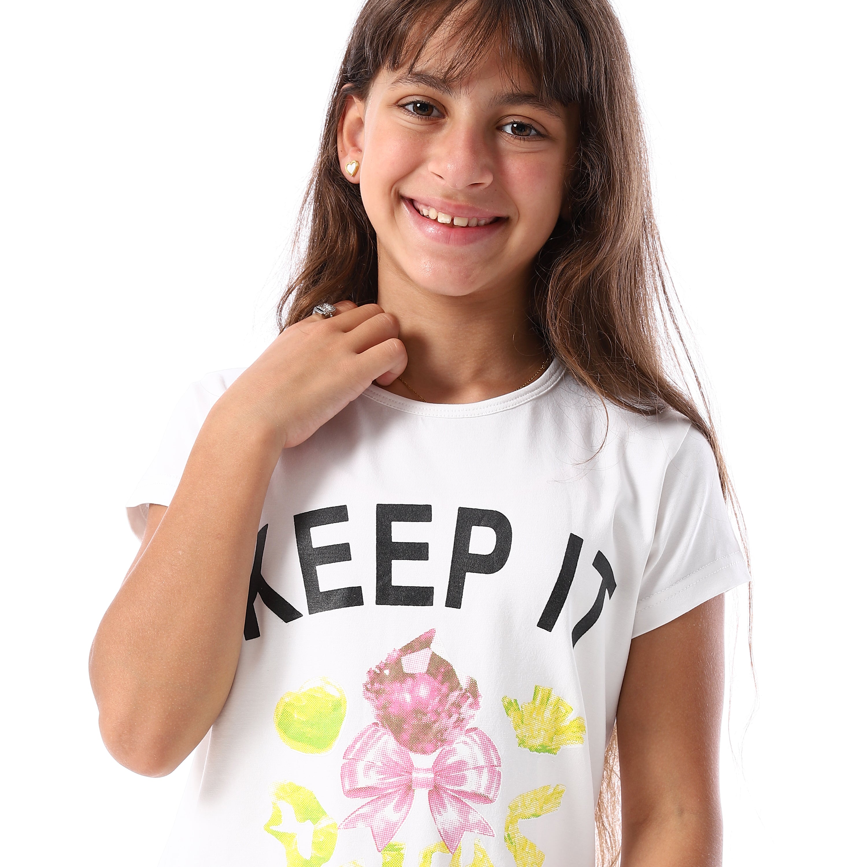 ACTIV GIRLS T-SHIRT - WHITE
