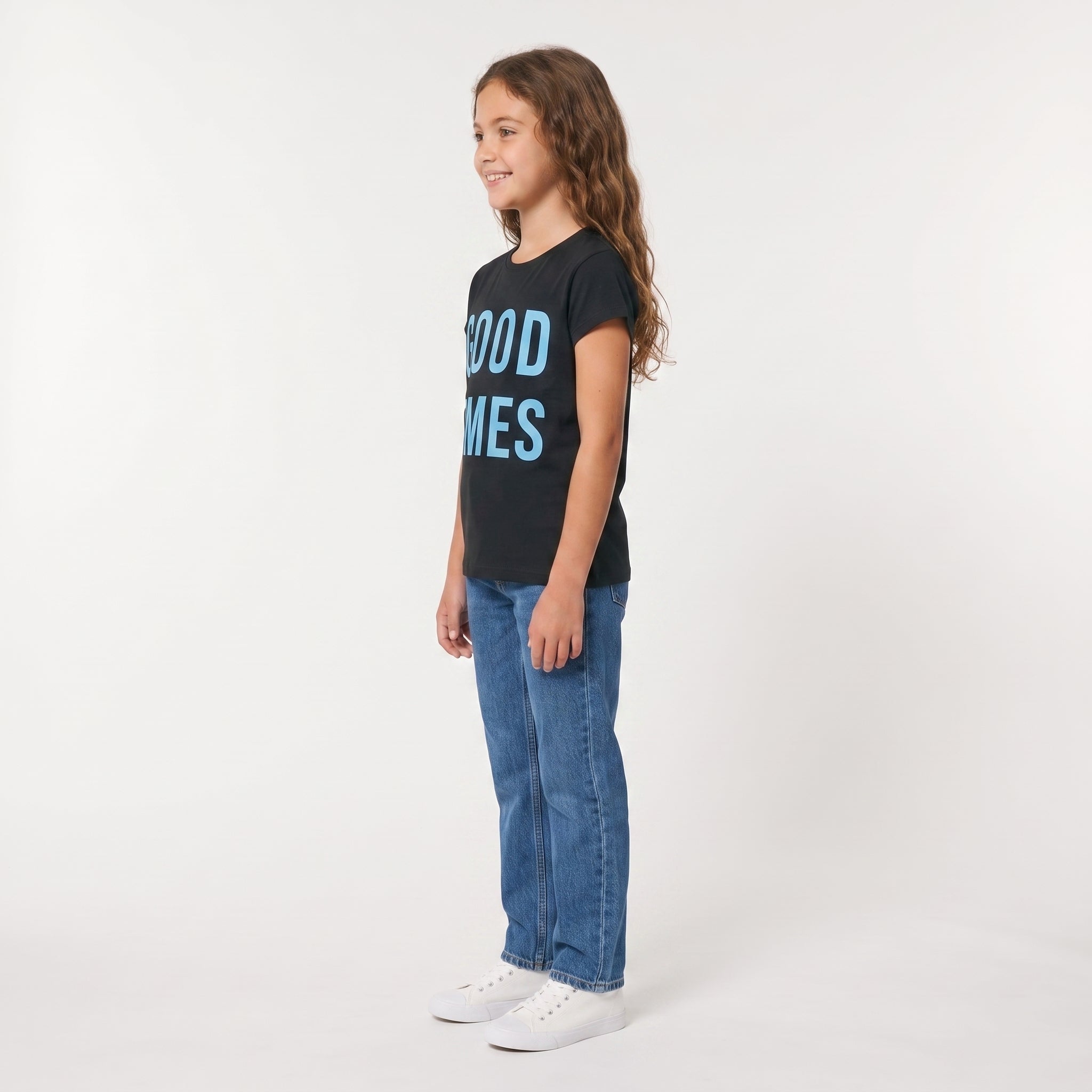 ACTIV GIRLS T-SHIRT - BLACK