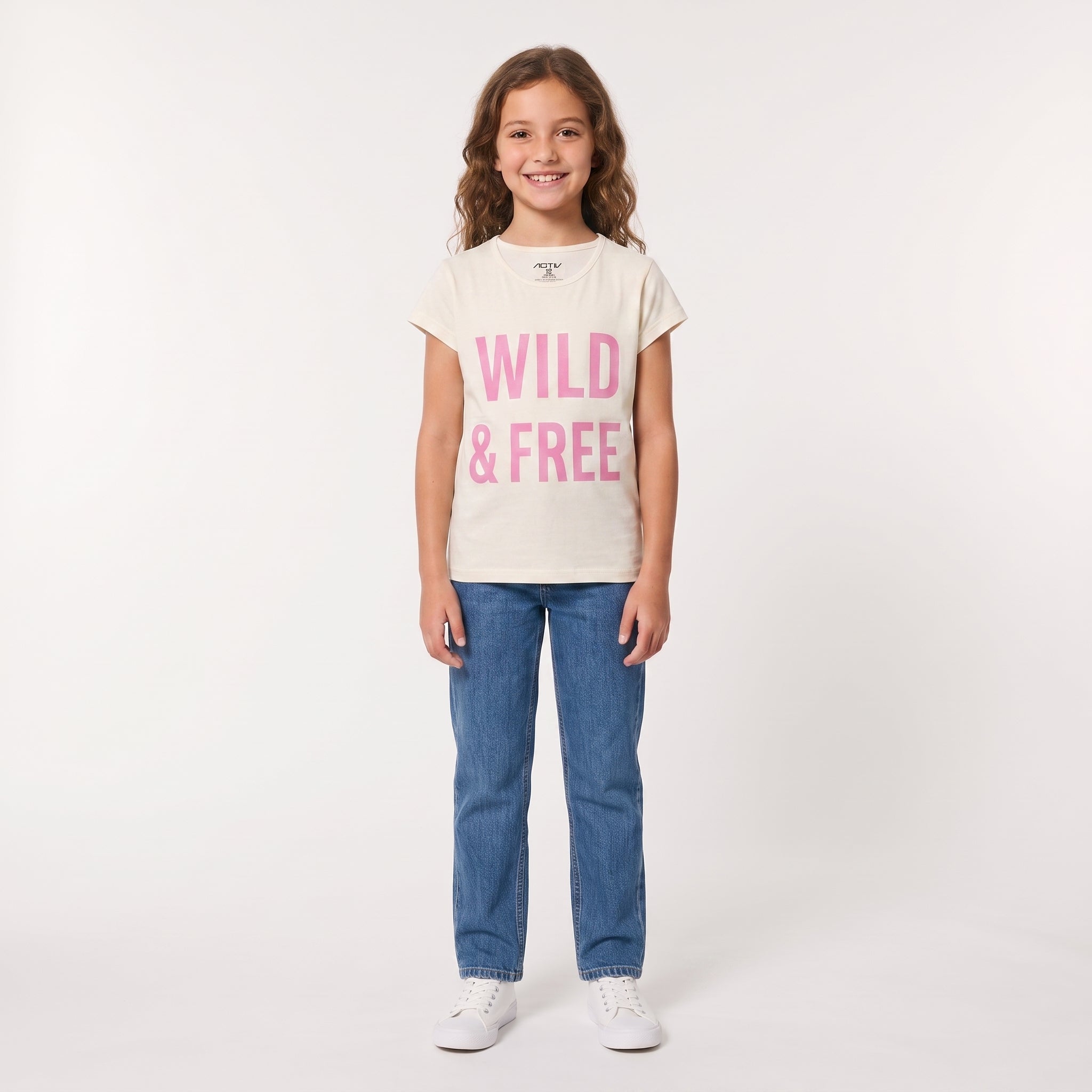 ACTIV GIRLS T-SHIRT - OFFWHITE