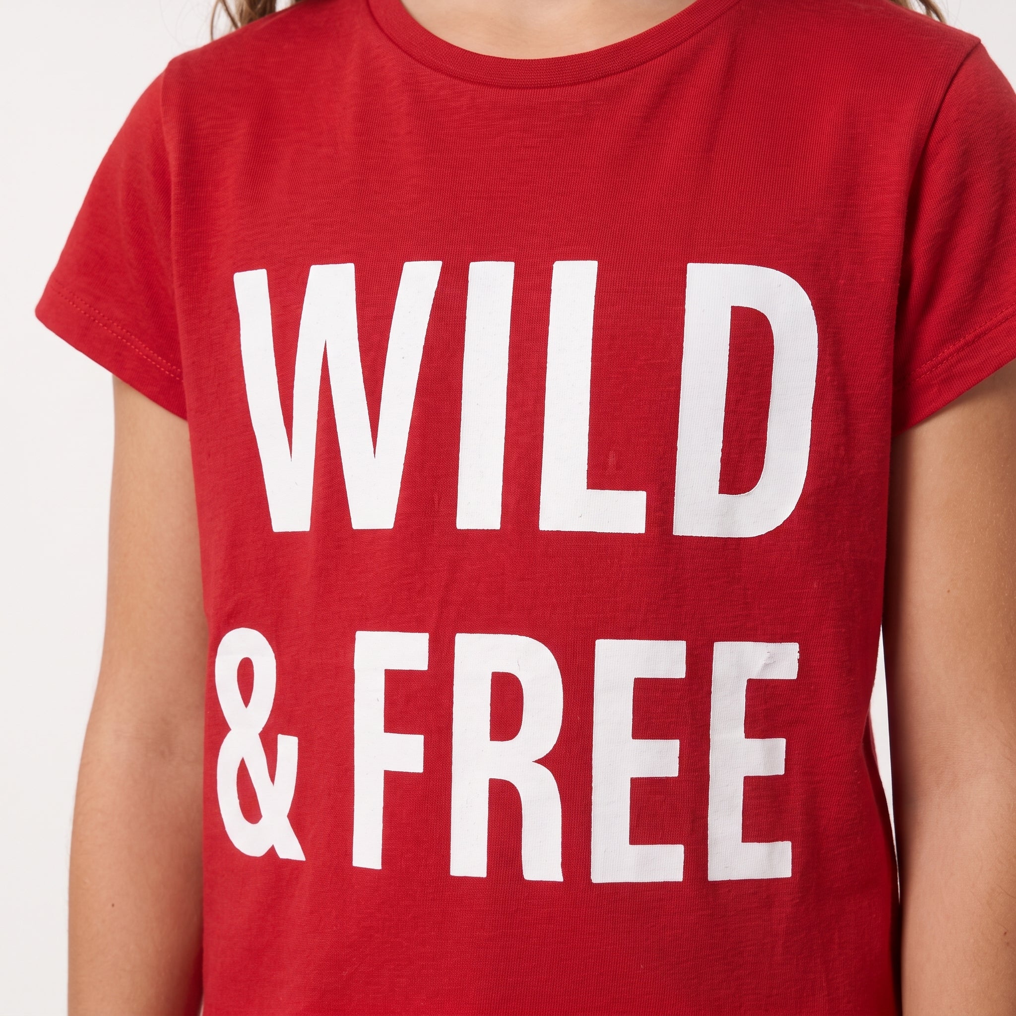 ACTIV GIRLS T-SHIRT - RED