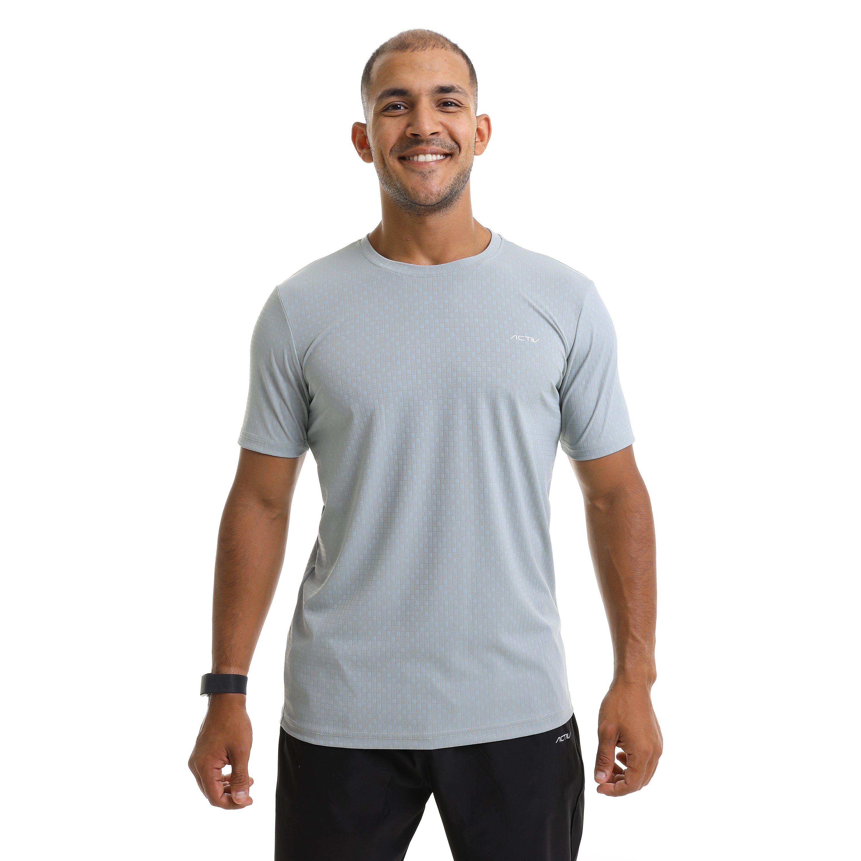 ACTIV MEN'S CREW NECK T-SHIRT - L.GREY