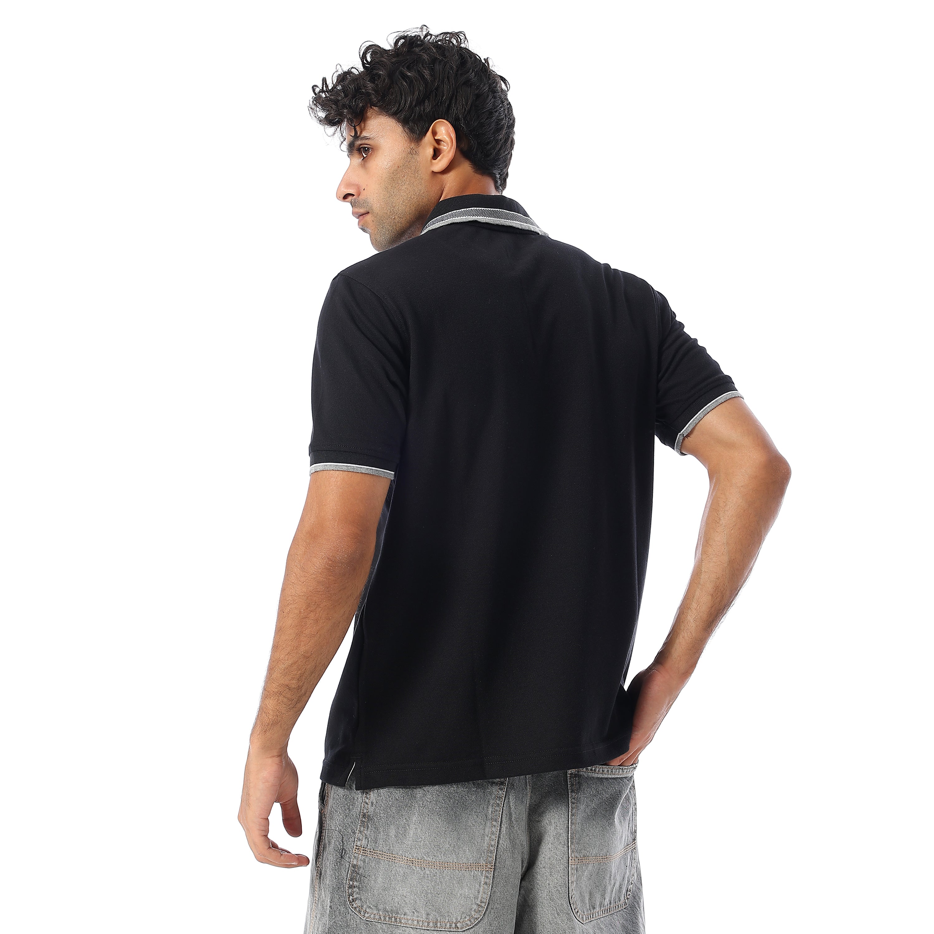 ACTIV MEN'S POLO-SHIRT - BLACK