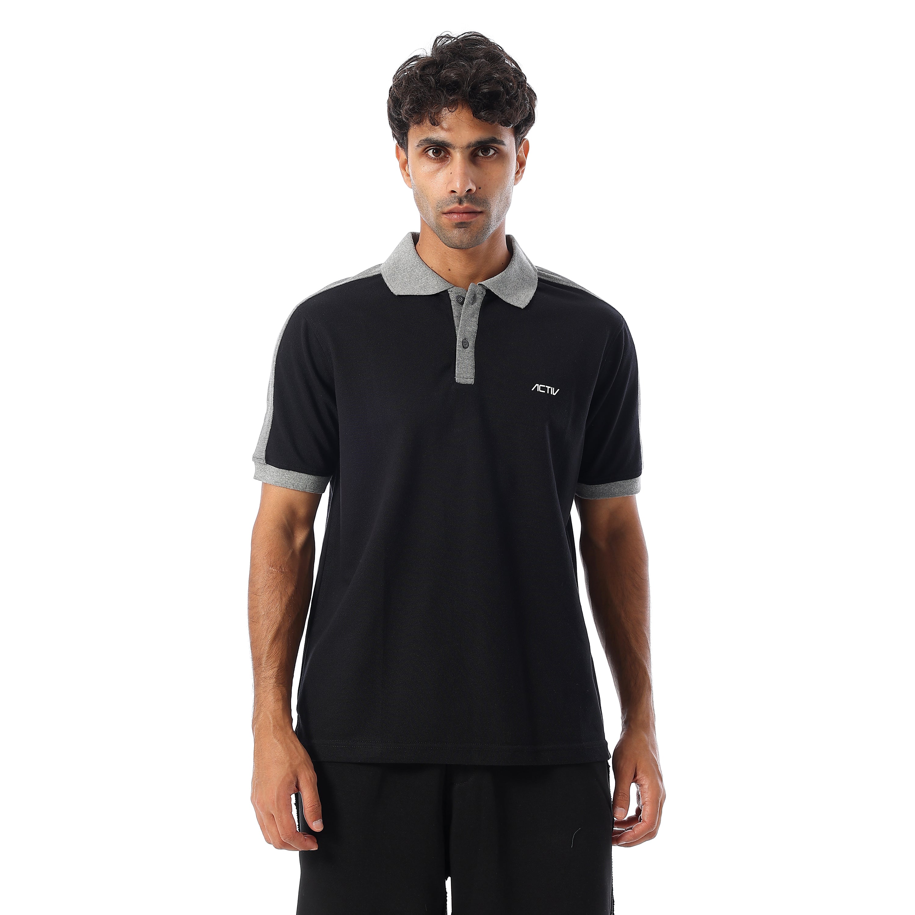 ACTIV MEN'S POLO-SHIRT - BLACK