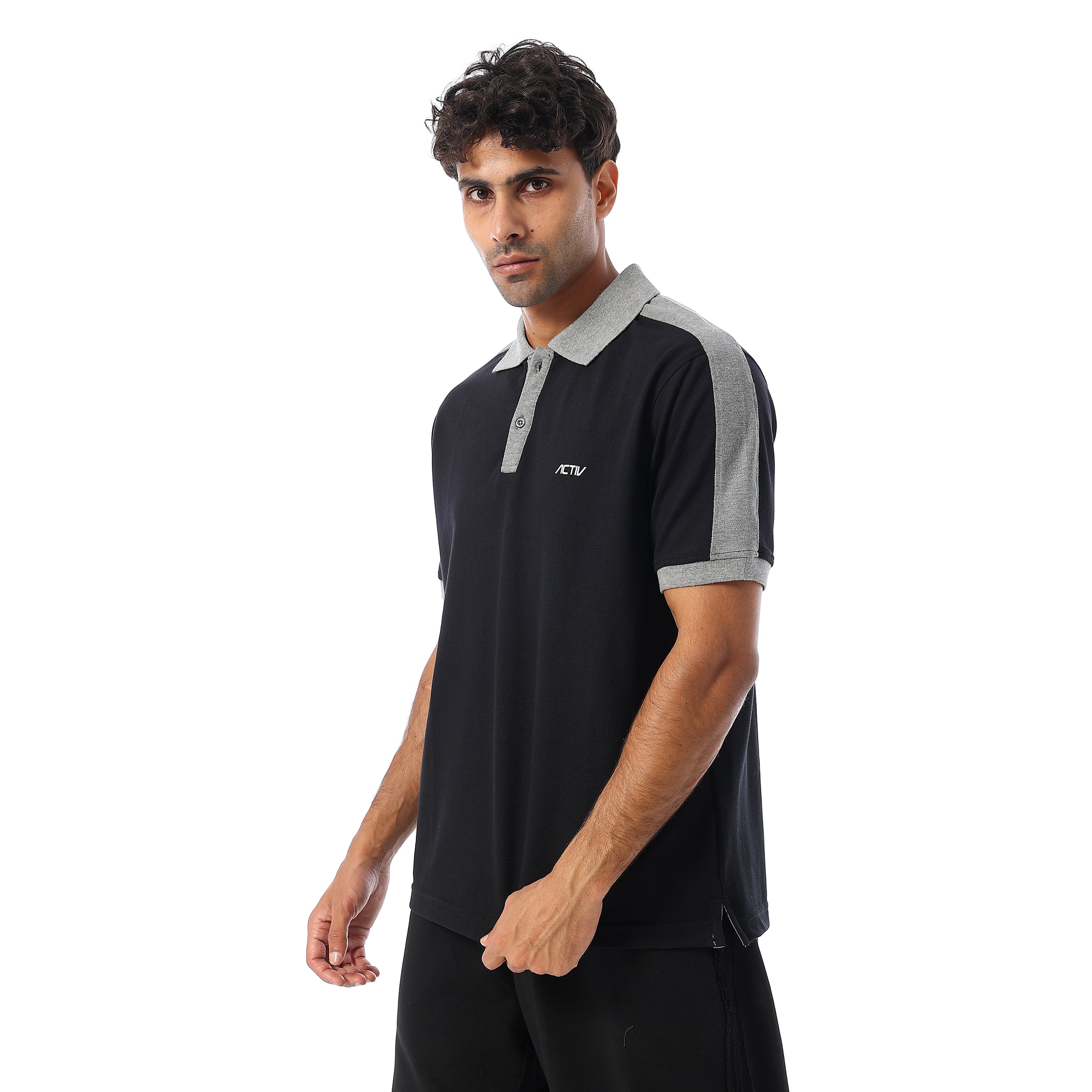 ACTIV MEN'S POLO-SHIRT - BLACK