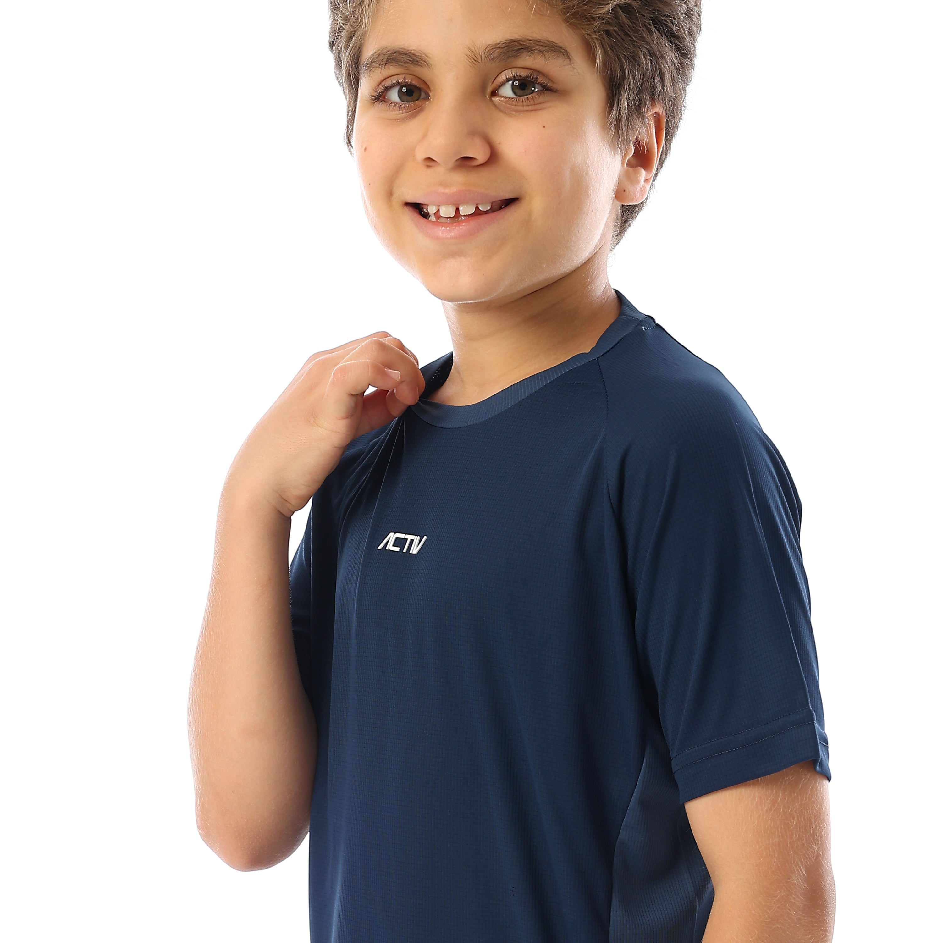 ACTIV BOYS BASIC T-SHIRT - كحلي*بترولى