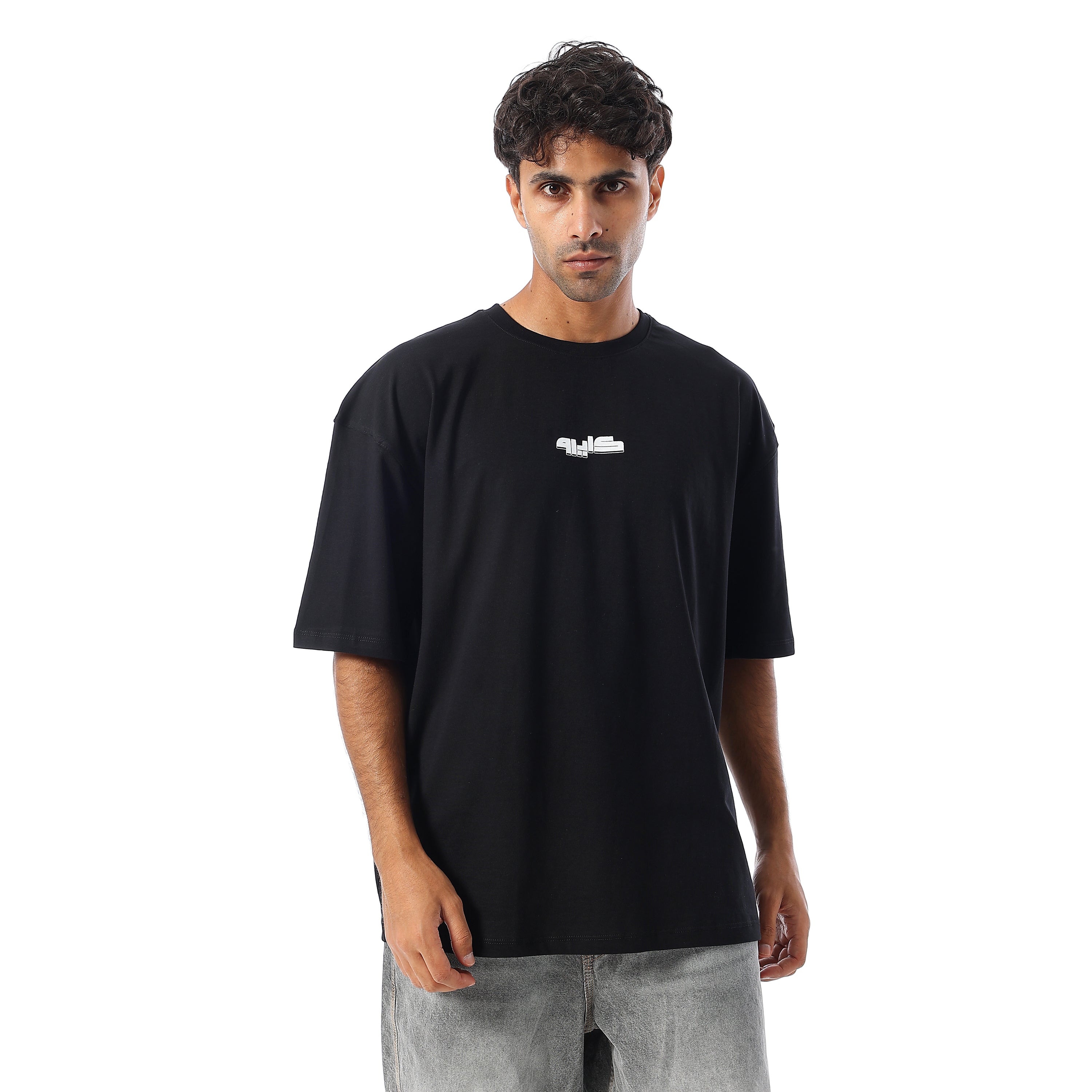 CAIRO UNISEX OVERSIZ SS TSHIRT - BLACK