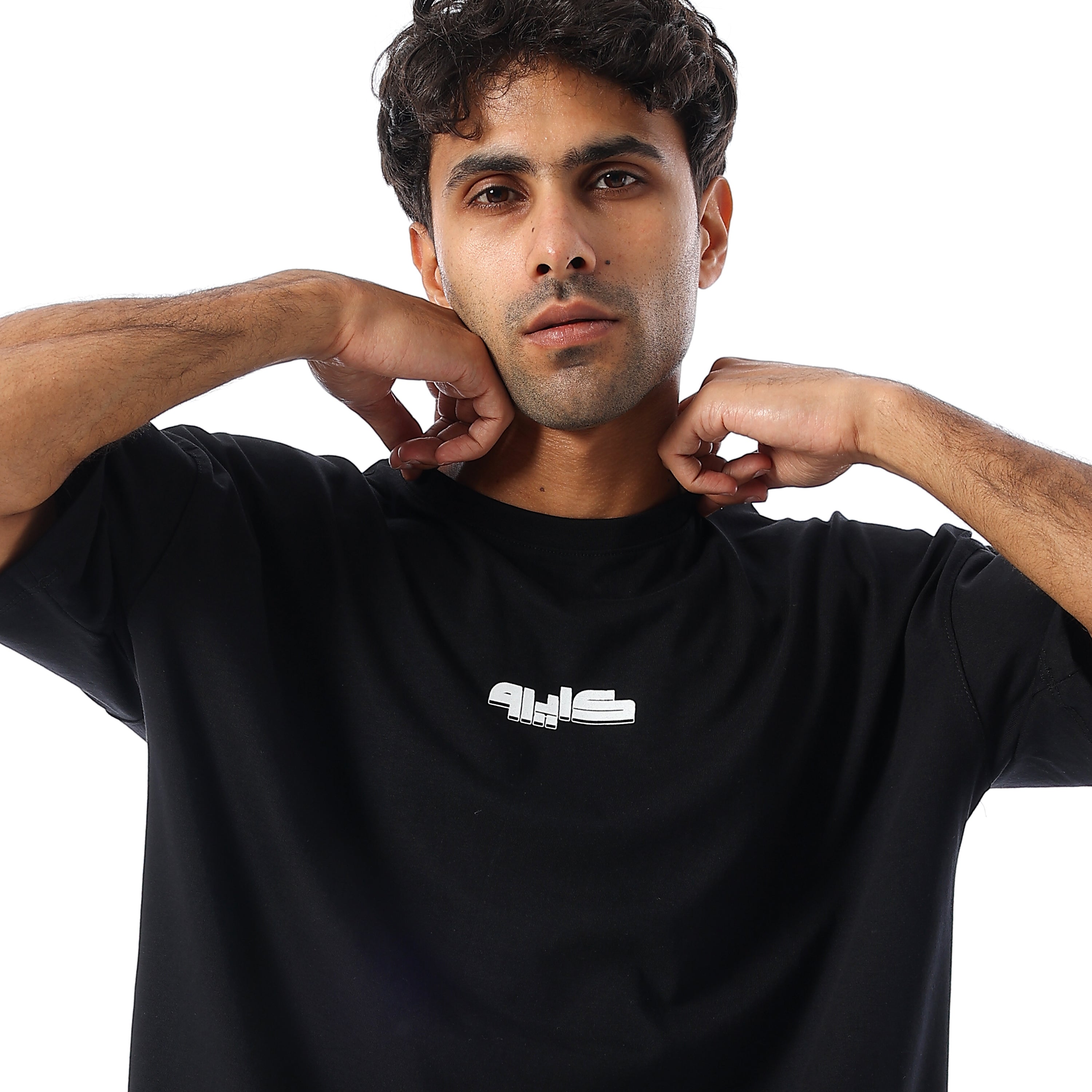 CAIRO UNISEX OVERSIZ SS TSHIRT - BLACK