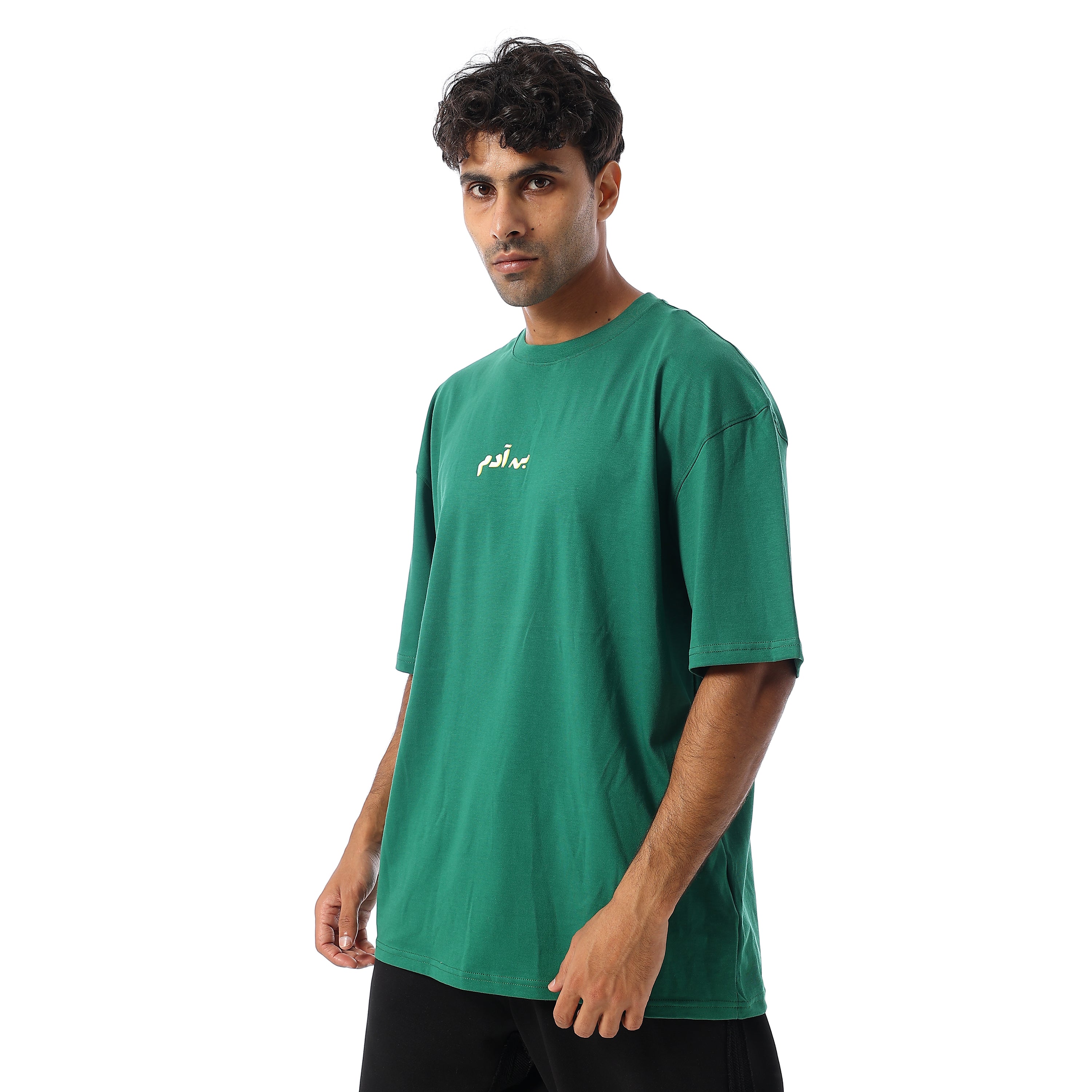 ADAMS UNISEX OVERSIZ SS TSHIRT - اخضر