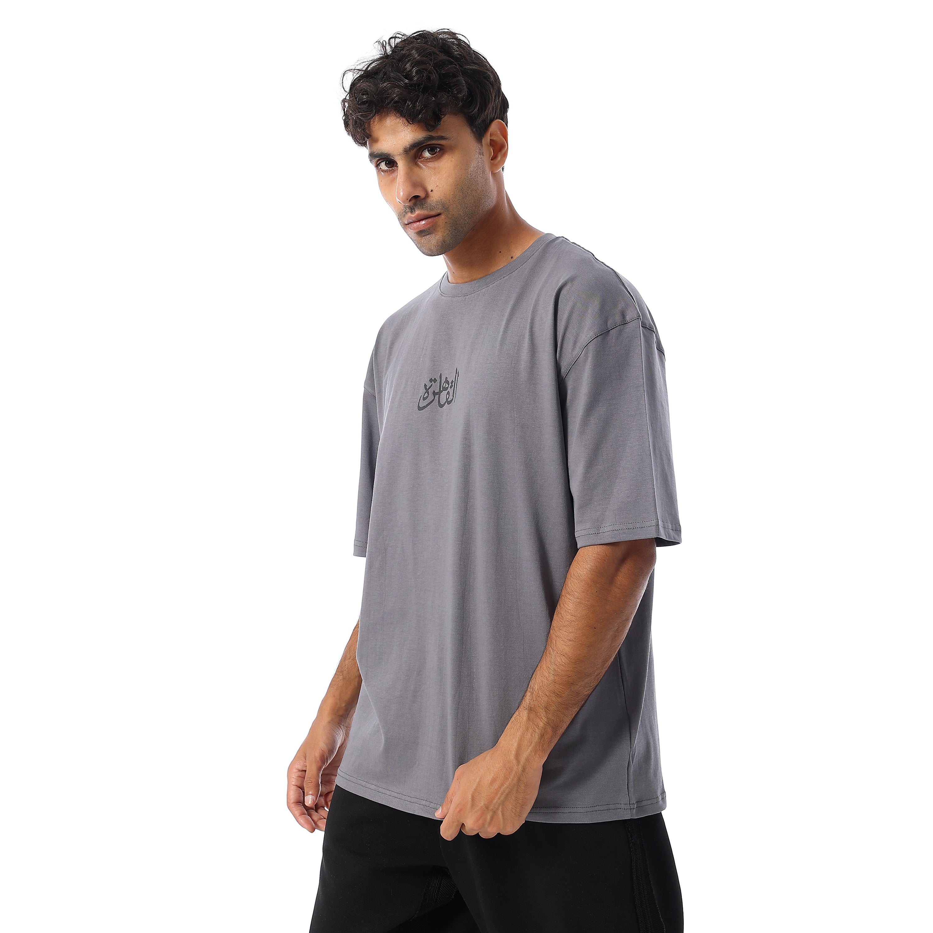 AL KAHIRA OVERSIZED SS T-SHIRT - GREY