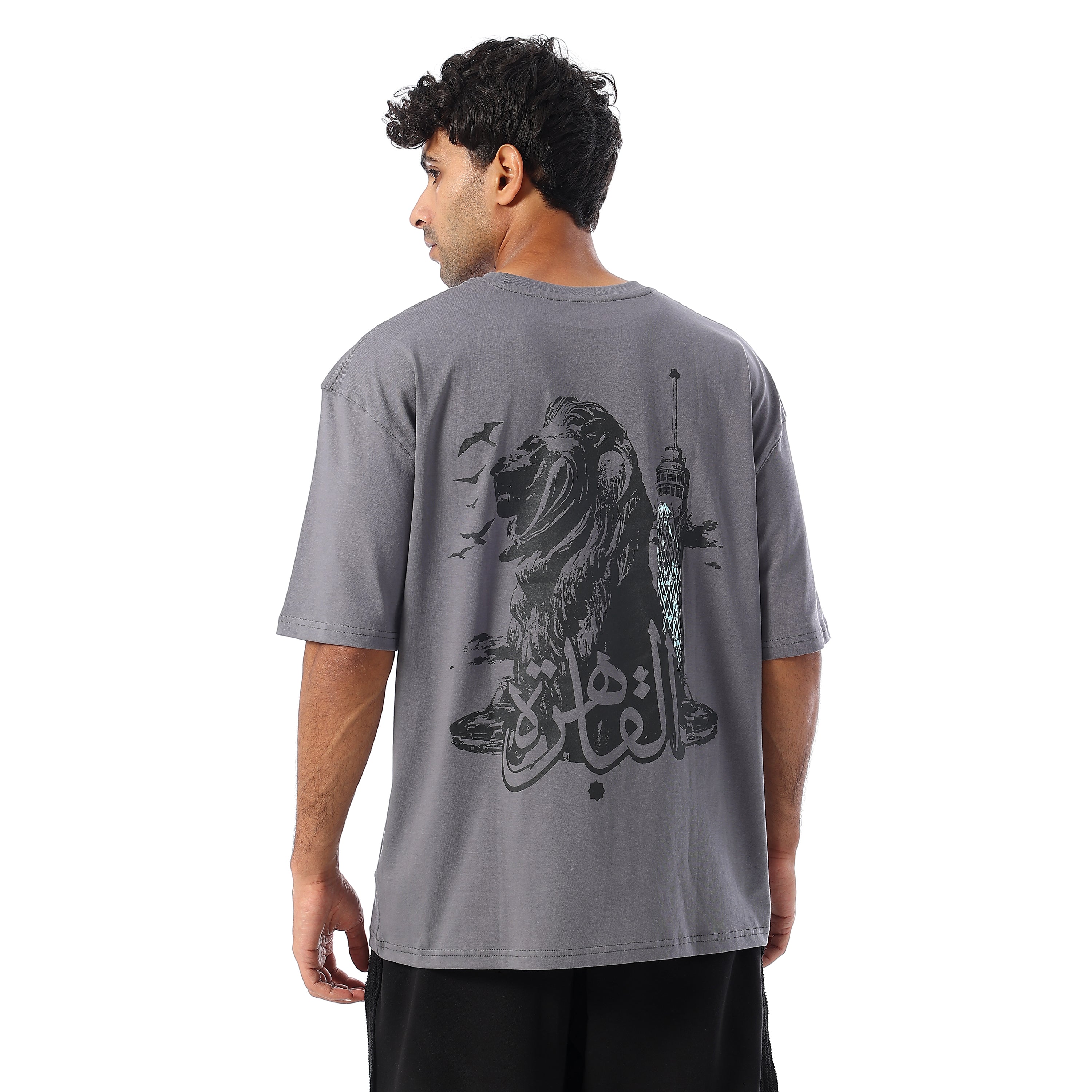 AL KAHIRA OVERSIZED SS T-SHIRT - GREY