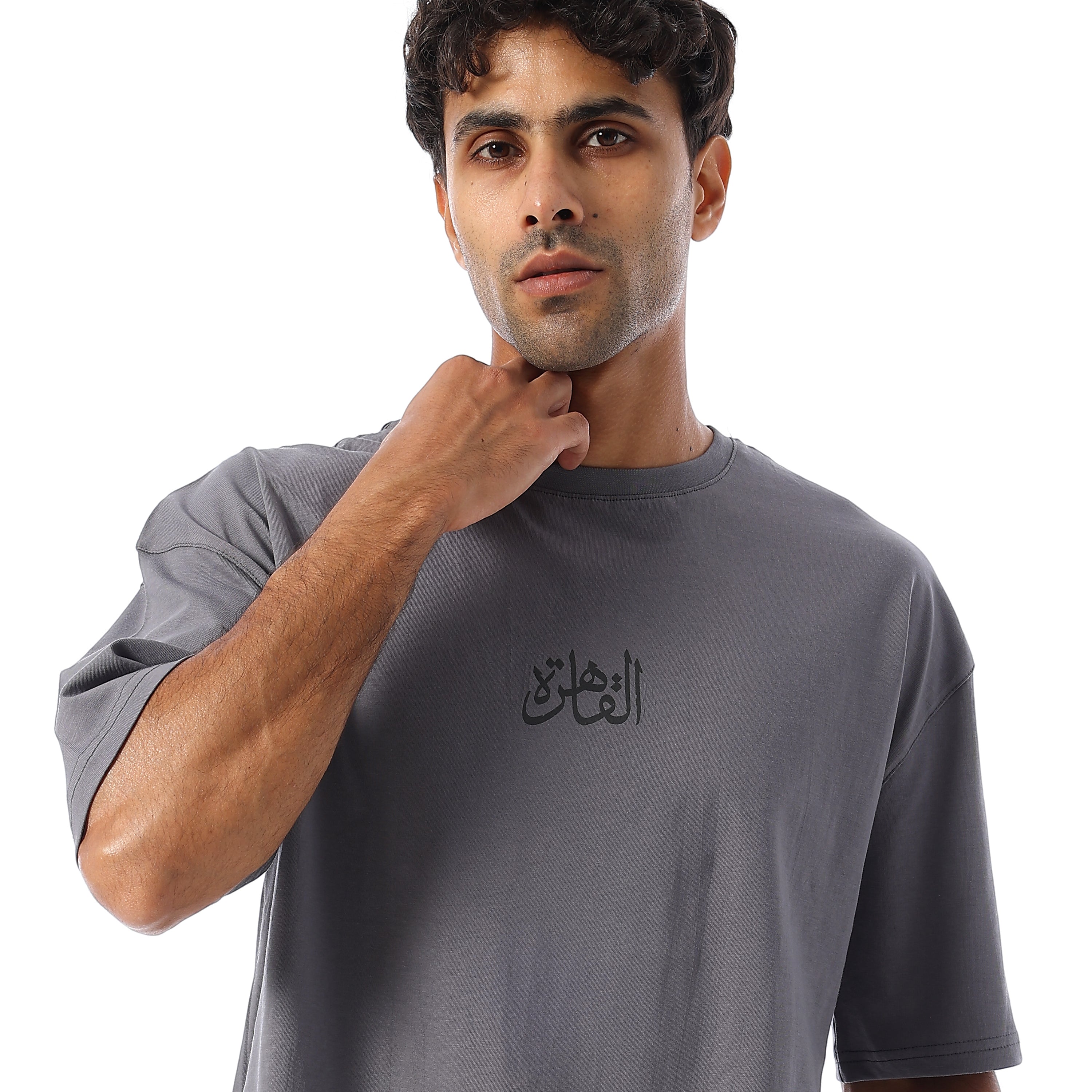 AL KAHIRA OVERSIZED SS T-SHIRT - GREY