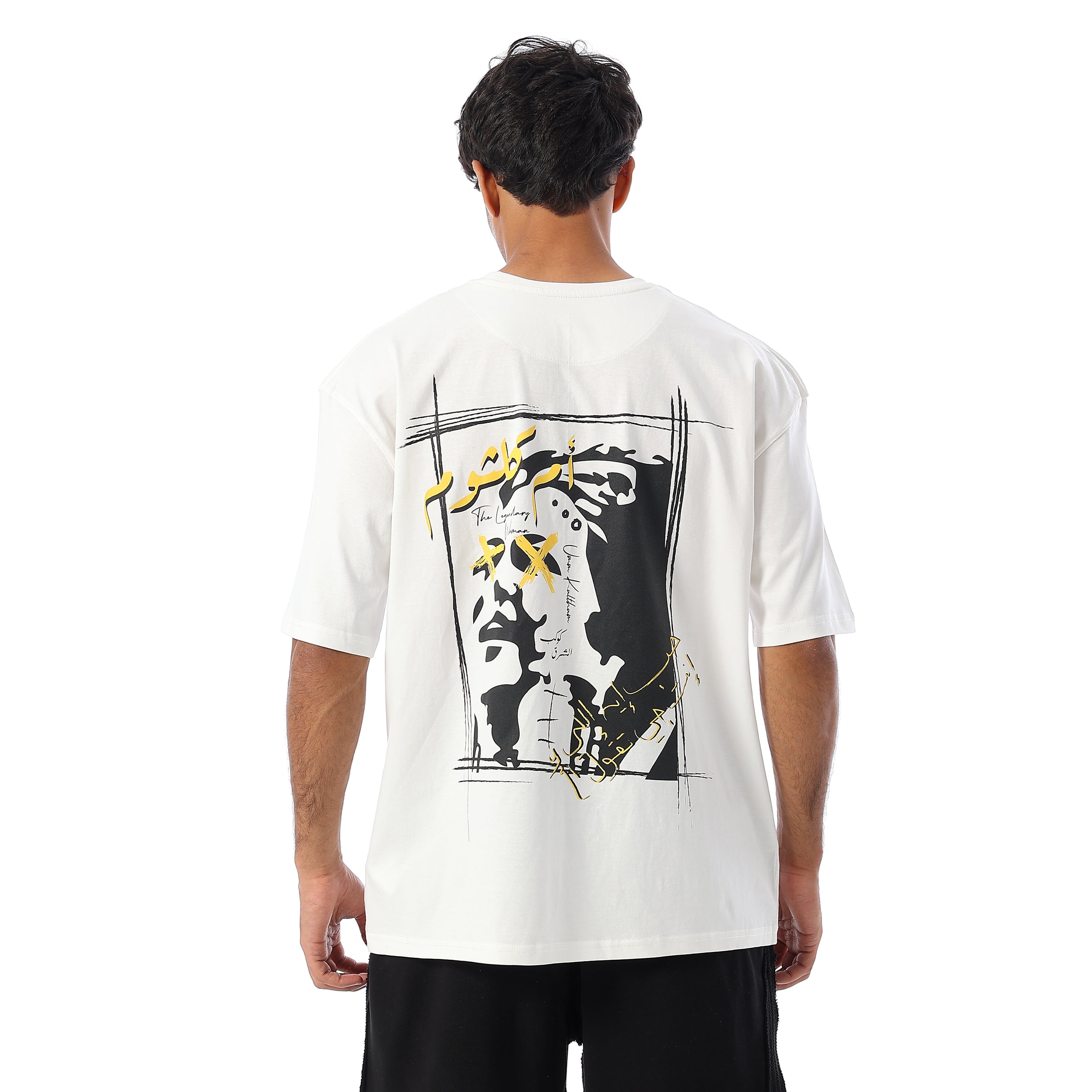 UMM KALTHOUM OVERSIZ SS TSHIRT - OFFWHITE