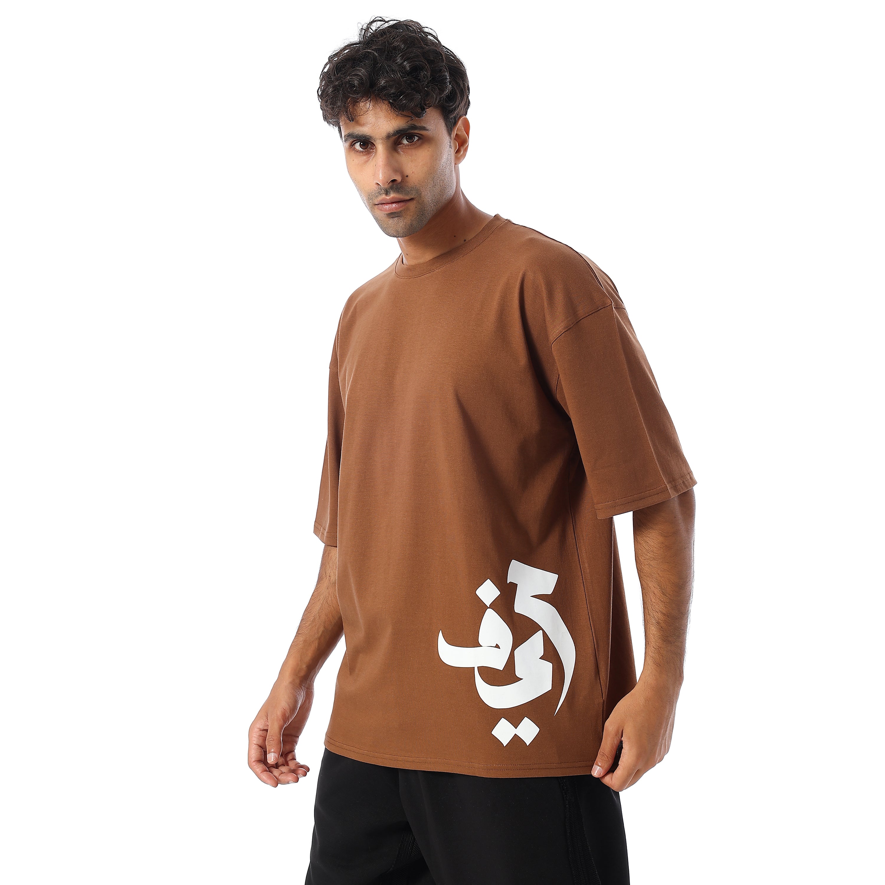 7AREEF OVERSIZED SS T-SHIRT - BROWN