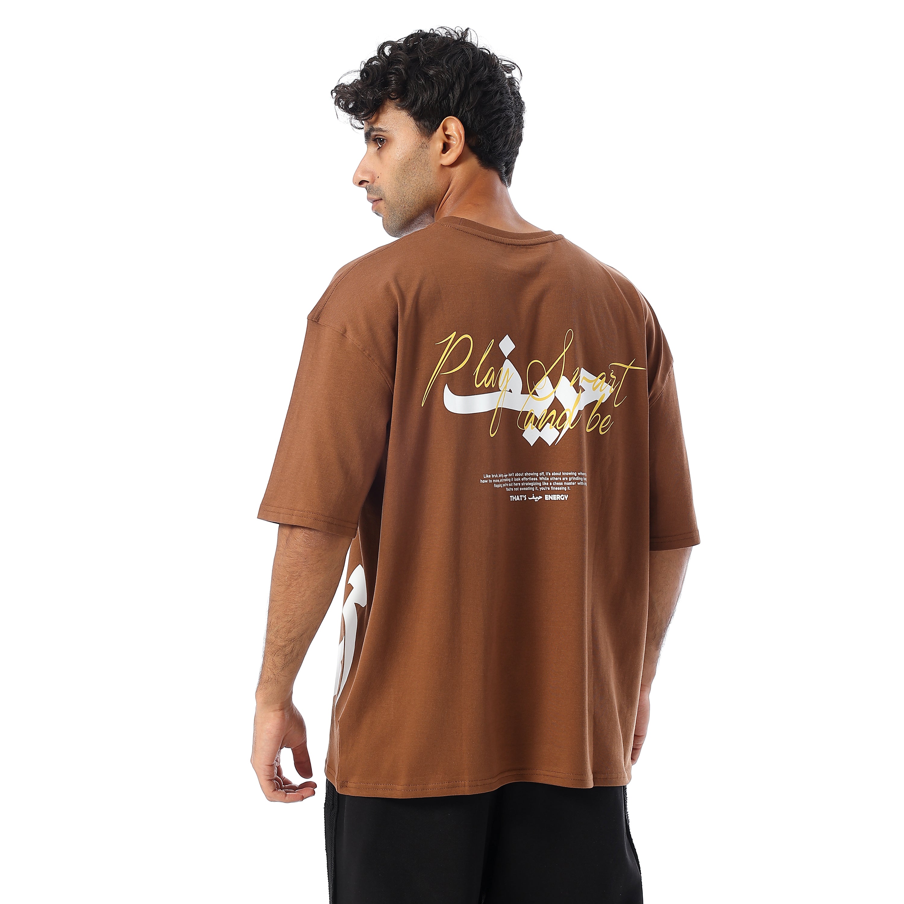 7AREEF OVERSIZED SS T-SHIRT - BROWN