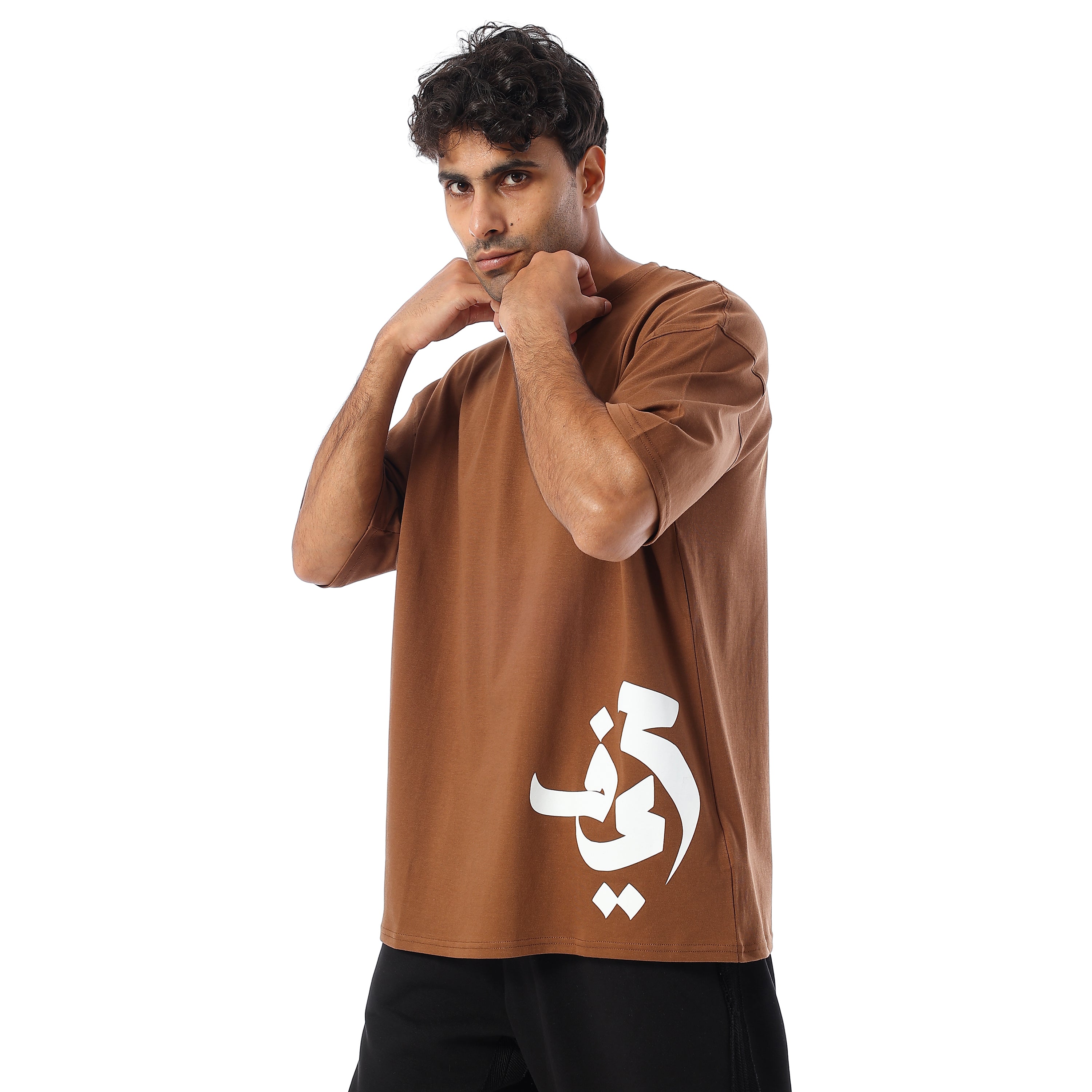7AREEF OVERSIZED SS T-SHIRT - BROWN