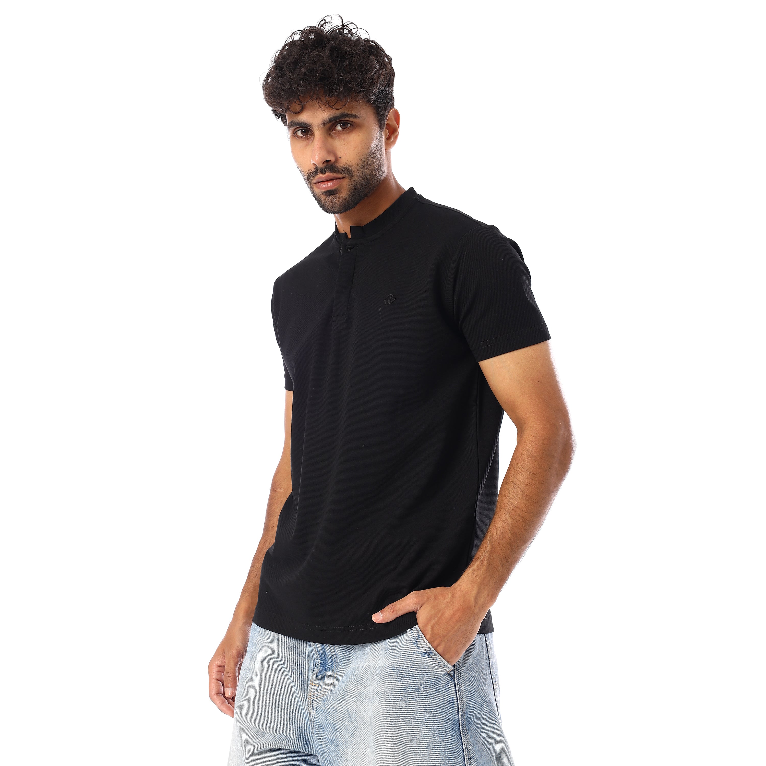 بولو شيرت اكتف رجالى - اسود