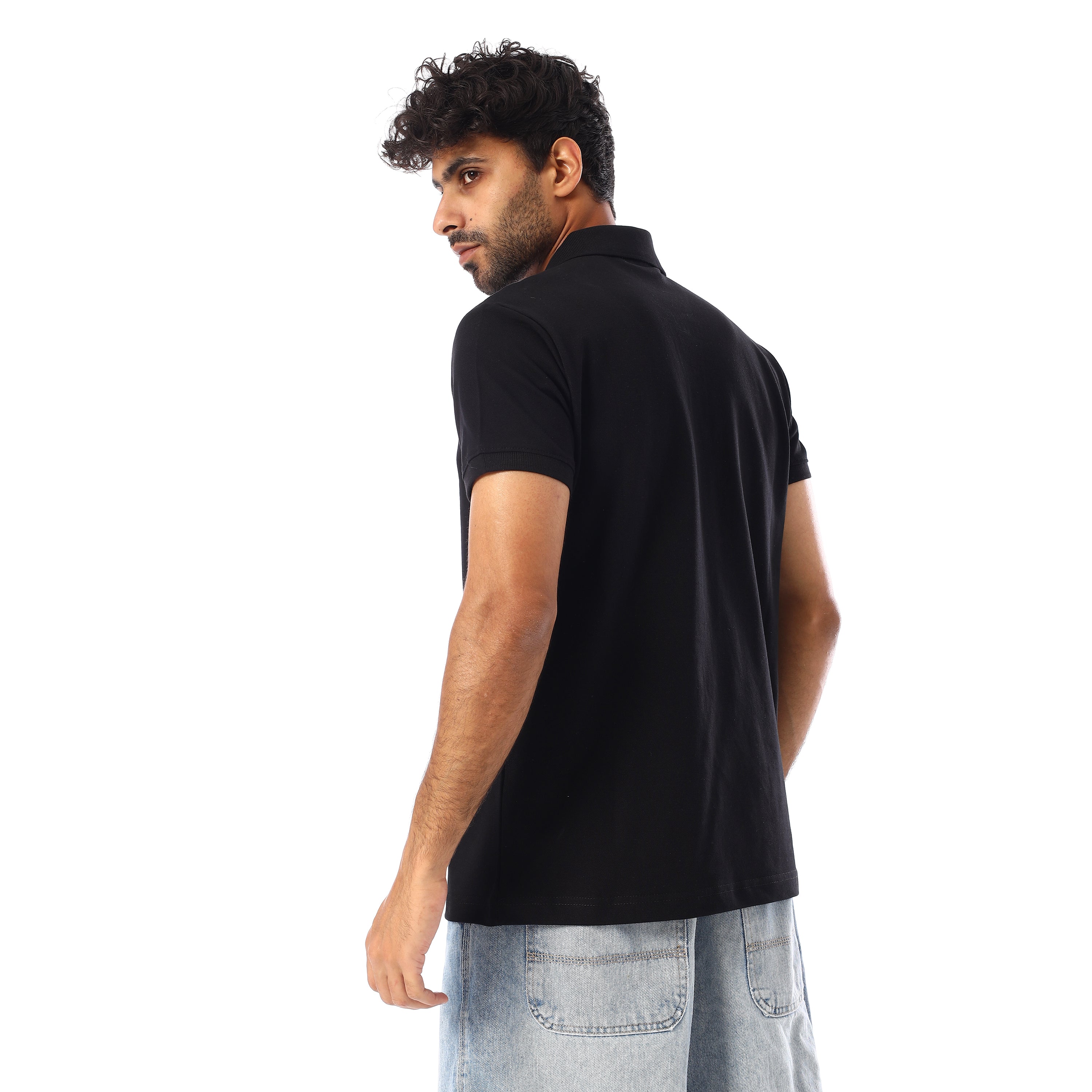 بولو شيرت اكتف رجالى - اسود