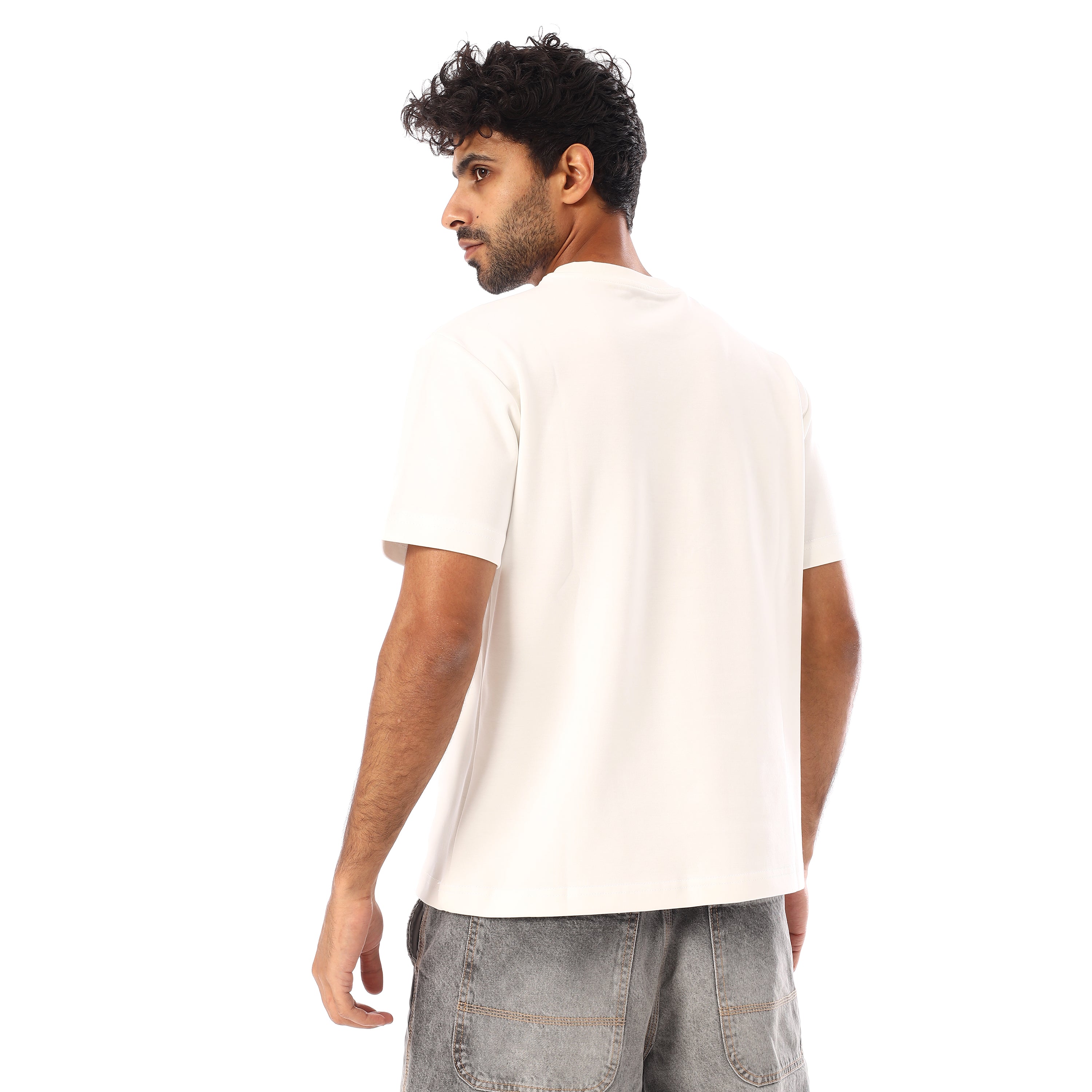 تي شيرت بيزك بوكس فيت اكتف - ابيض