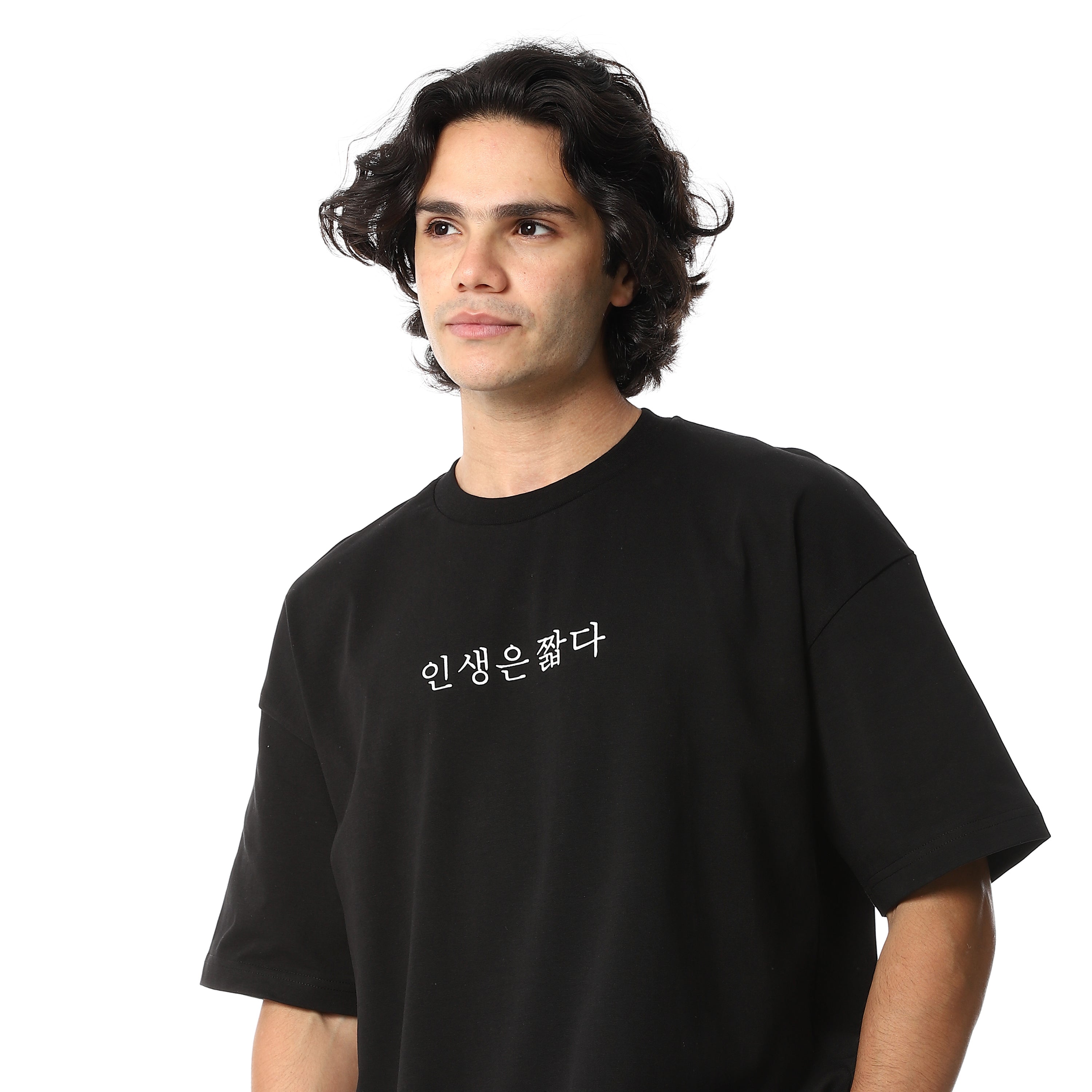 ACTIV MEN'S BASIC T-SHIRT - BLACK