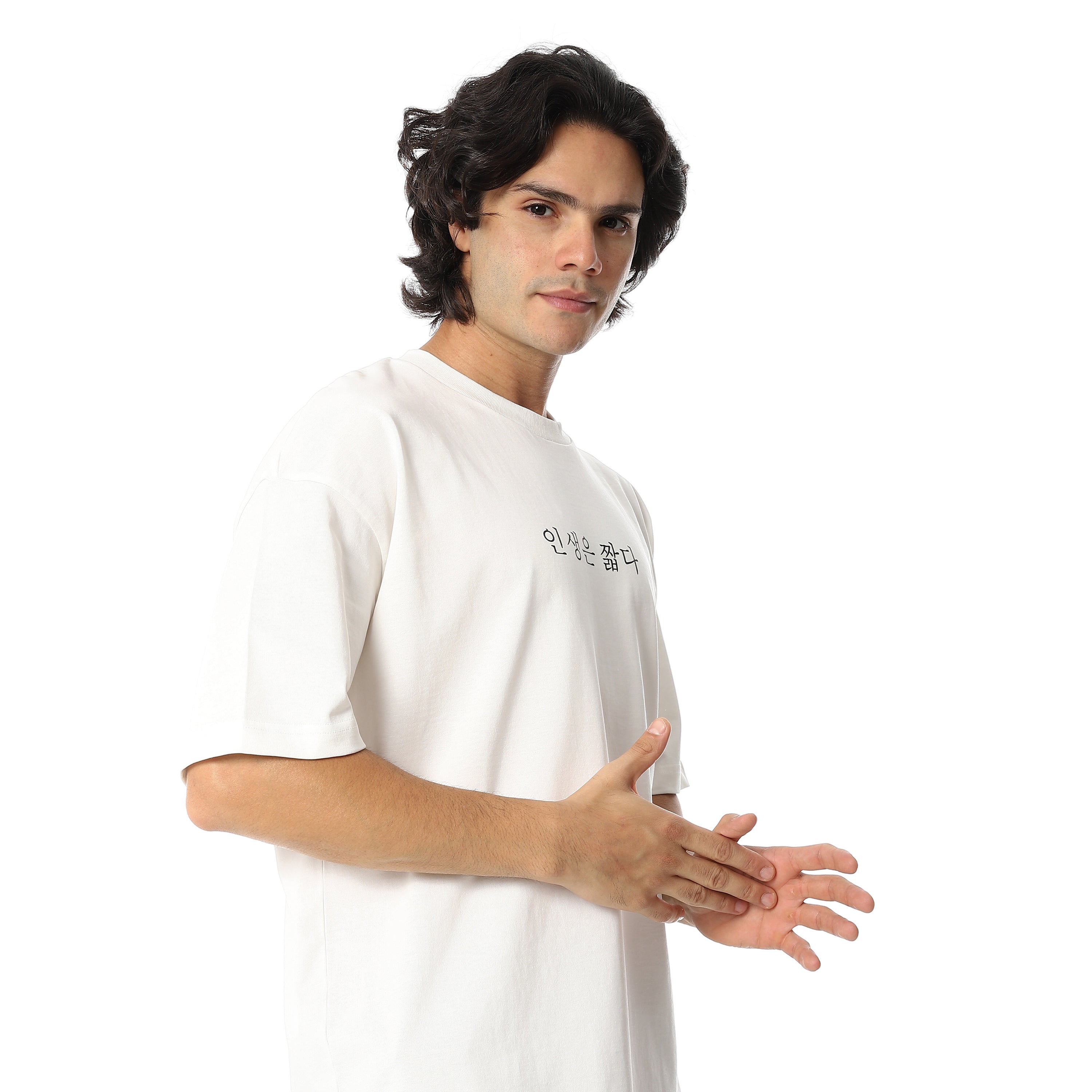 ACTIV MEN'S BASIC T-SHIRT - OFF WHIT