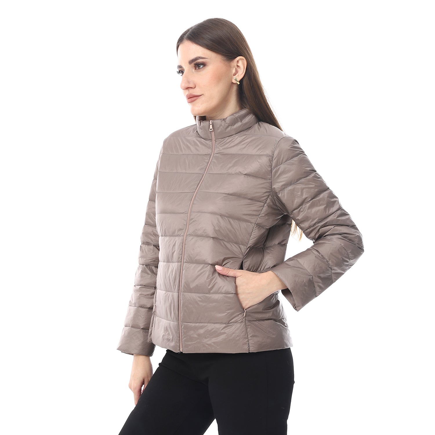 ACTIVNEW LADY'S DOWN JACKET - KHAKI