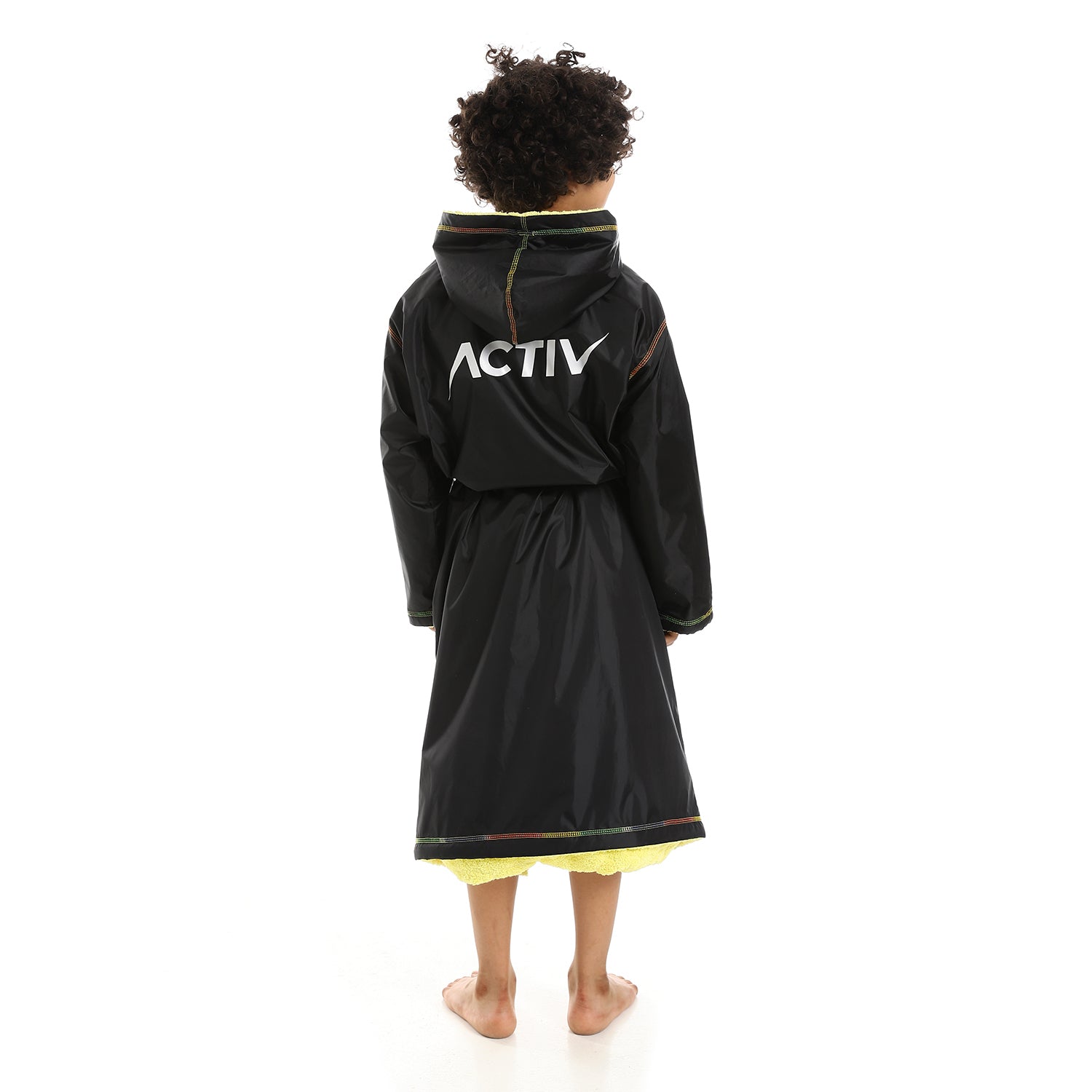 ACTIVNEW BOYS ZIPPER BATHROBE - BLACK 