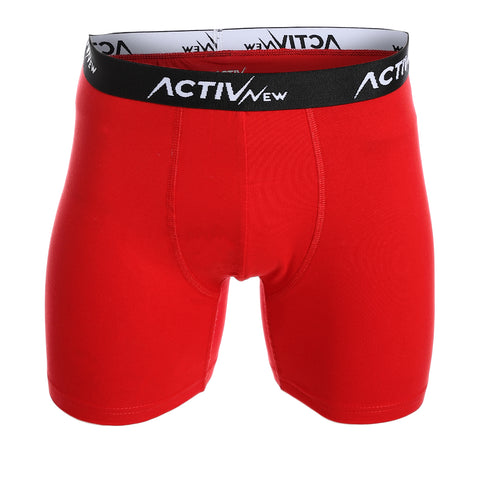 ACTIV MEN'S LONG BOXER - RED