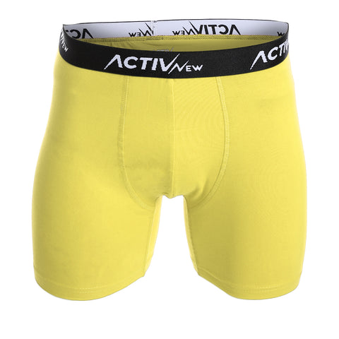 ACTIV MEN'S LONG BOXER - YELLOW