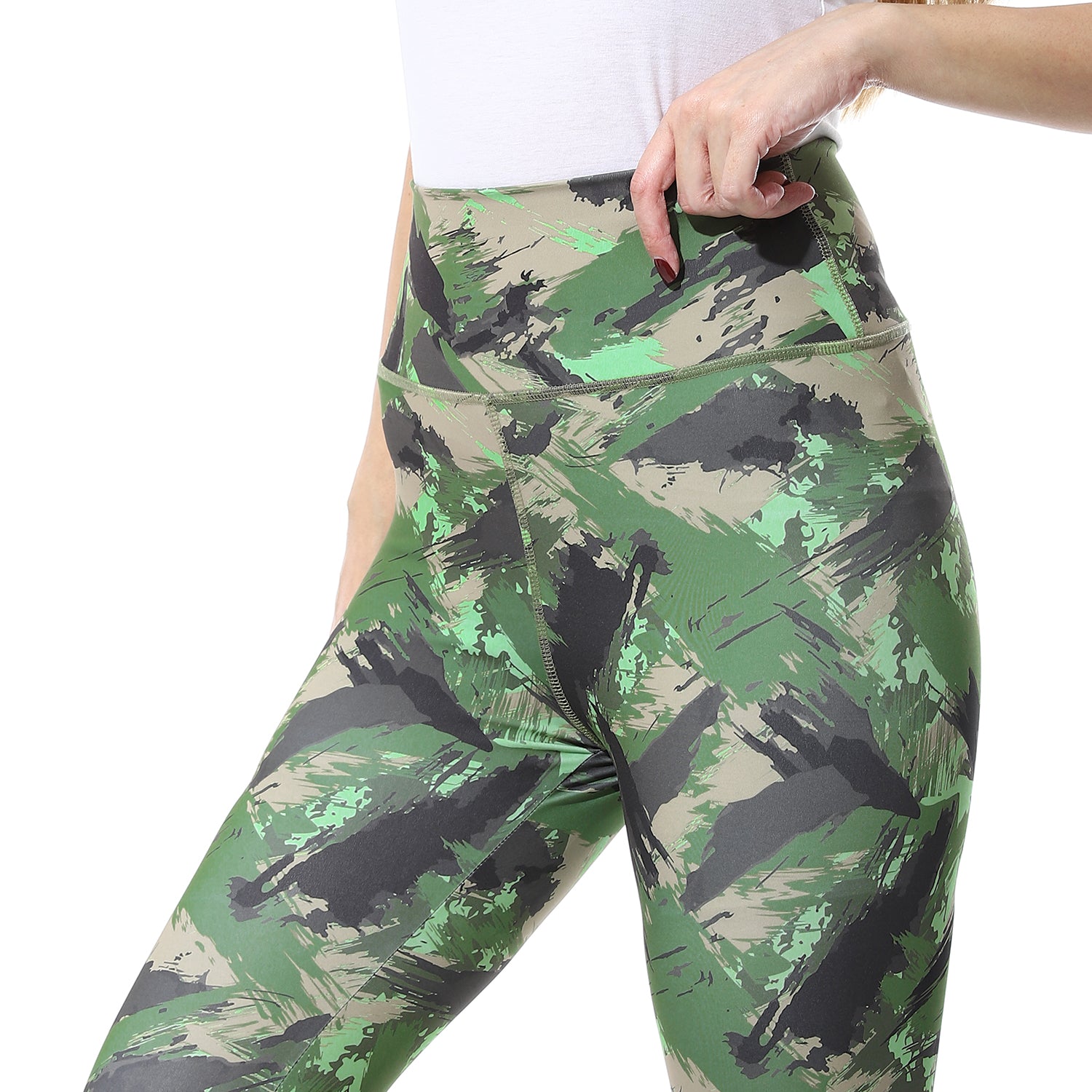BRUSH STROKE PRINTED LEGGING - COLORS