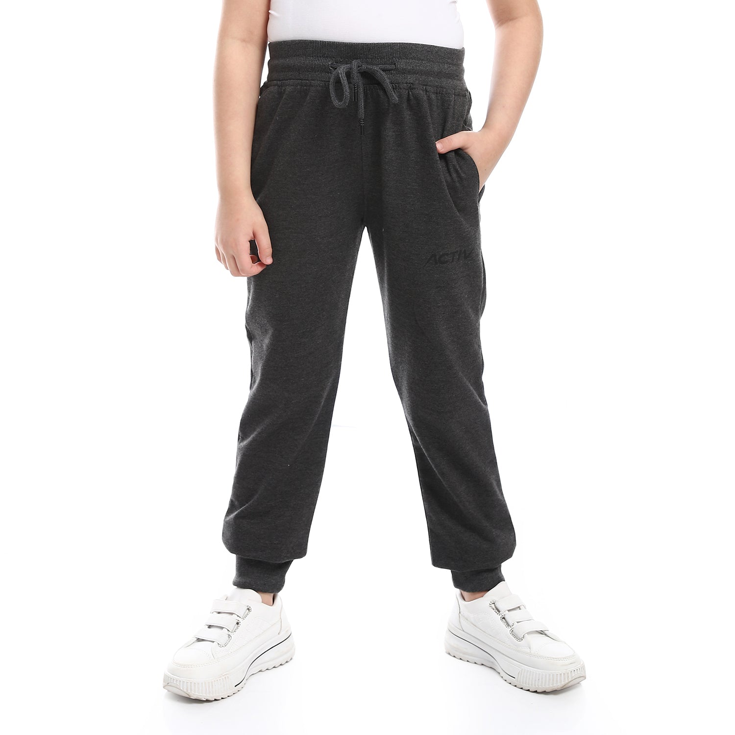ACTIVNEW GIRL'S PANTS - CHARCOAL
