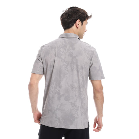 ACTIV GRAPHIC POLO SHIRT - L.GREY