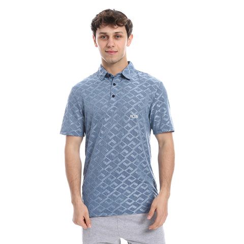 ACTIV MEN'S S/S POLO SHIRT - PETROL