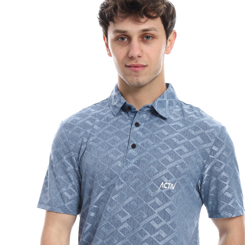 ACTIV MEN'S S/S POLO SHIRT - PETROL